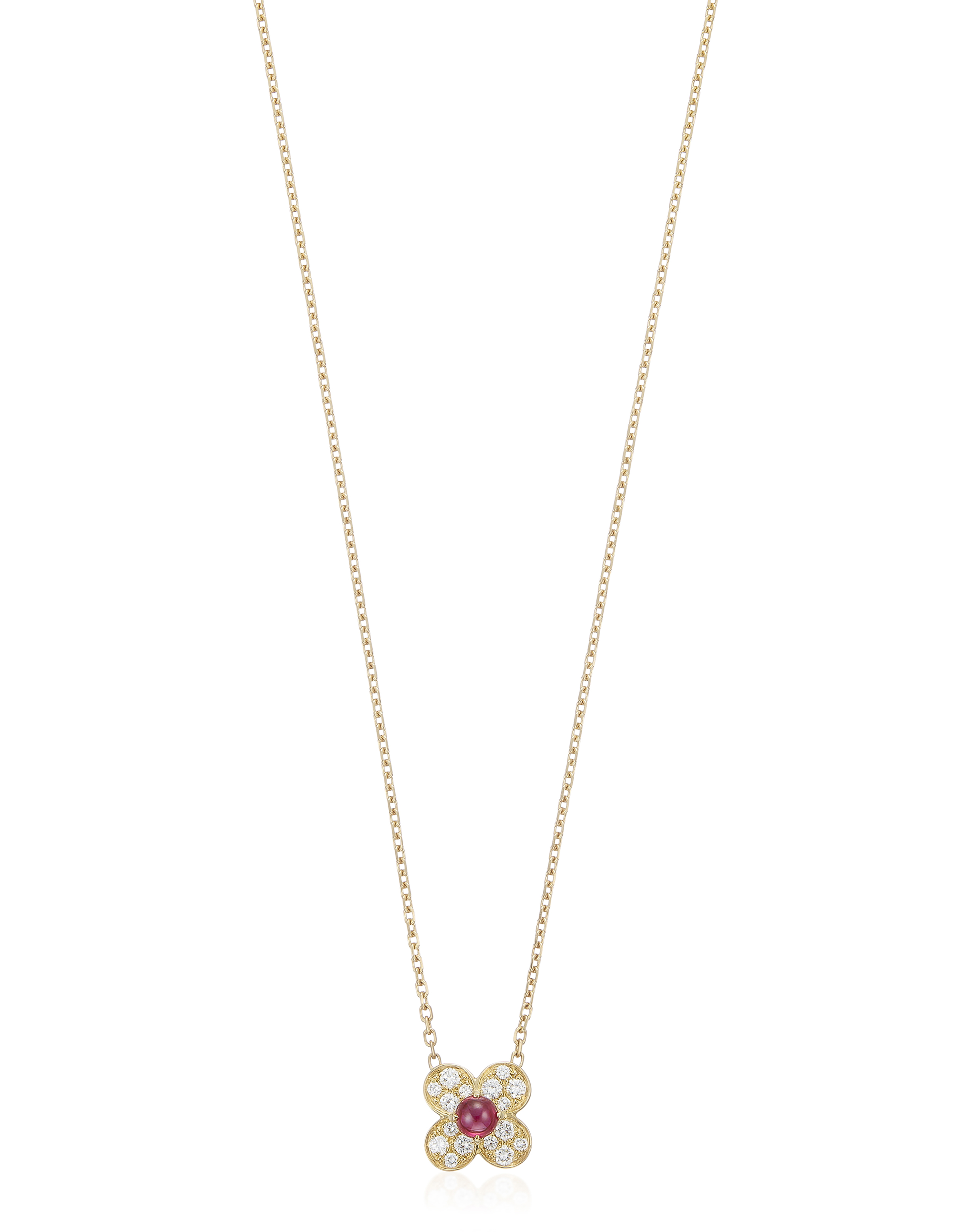 VAN CLEEF & ARPELS RUBY AND DIAMOND PENDANT NECKLACE, Christie’s