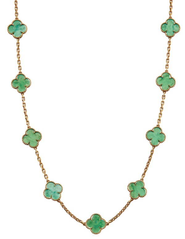 Van Cleef Arpels Vintage Alhambra Chrysoprase Necklace Christie S