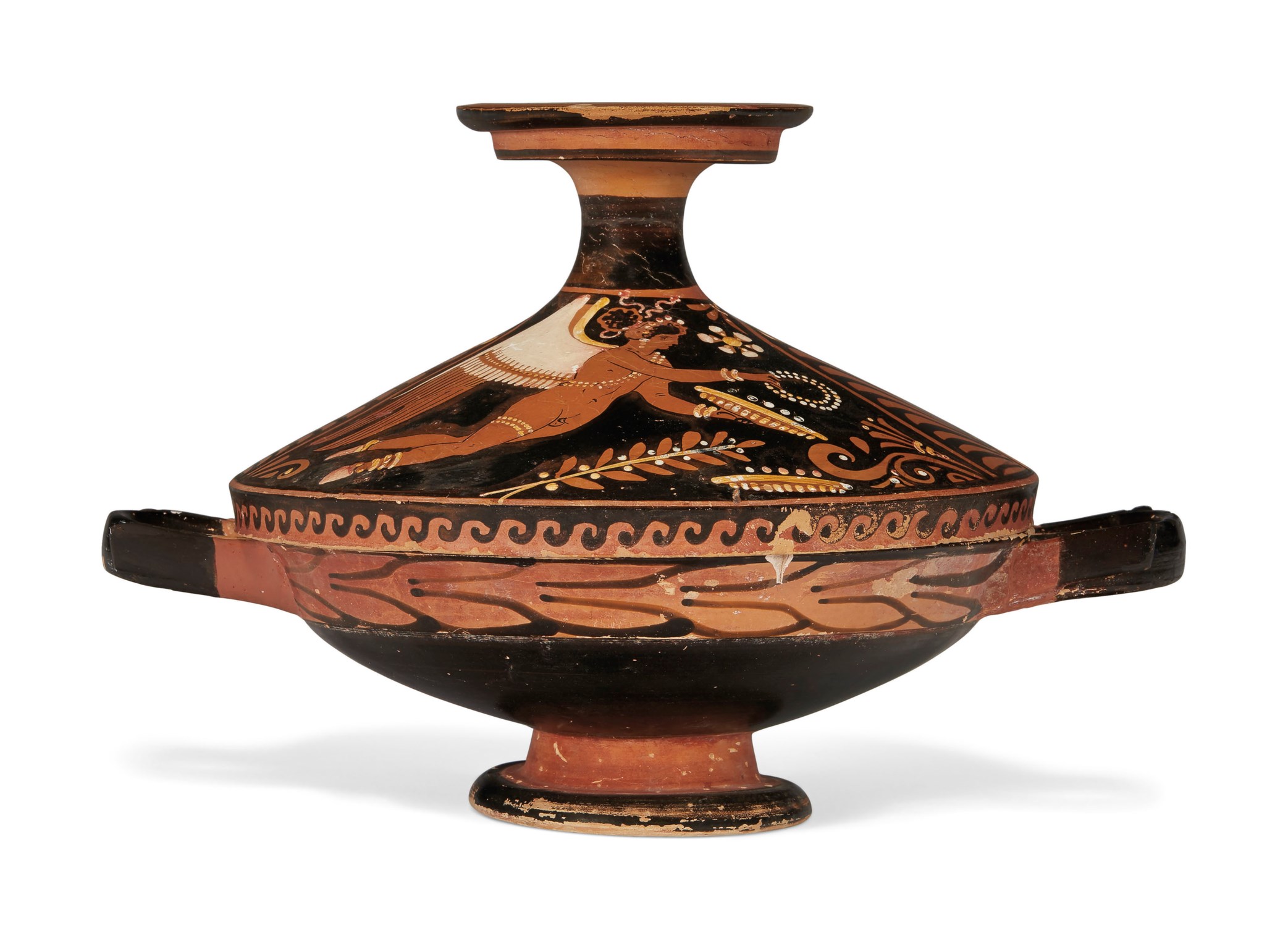 AN APULIAN REDFIGURED LEKANIS, ATTRIBUTED TO THE MENZIES GROUP, CIRCA