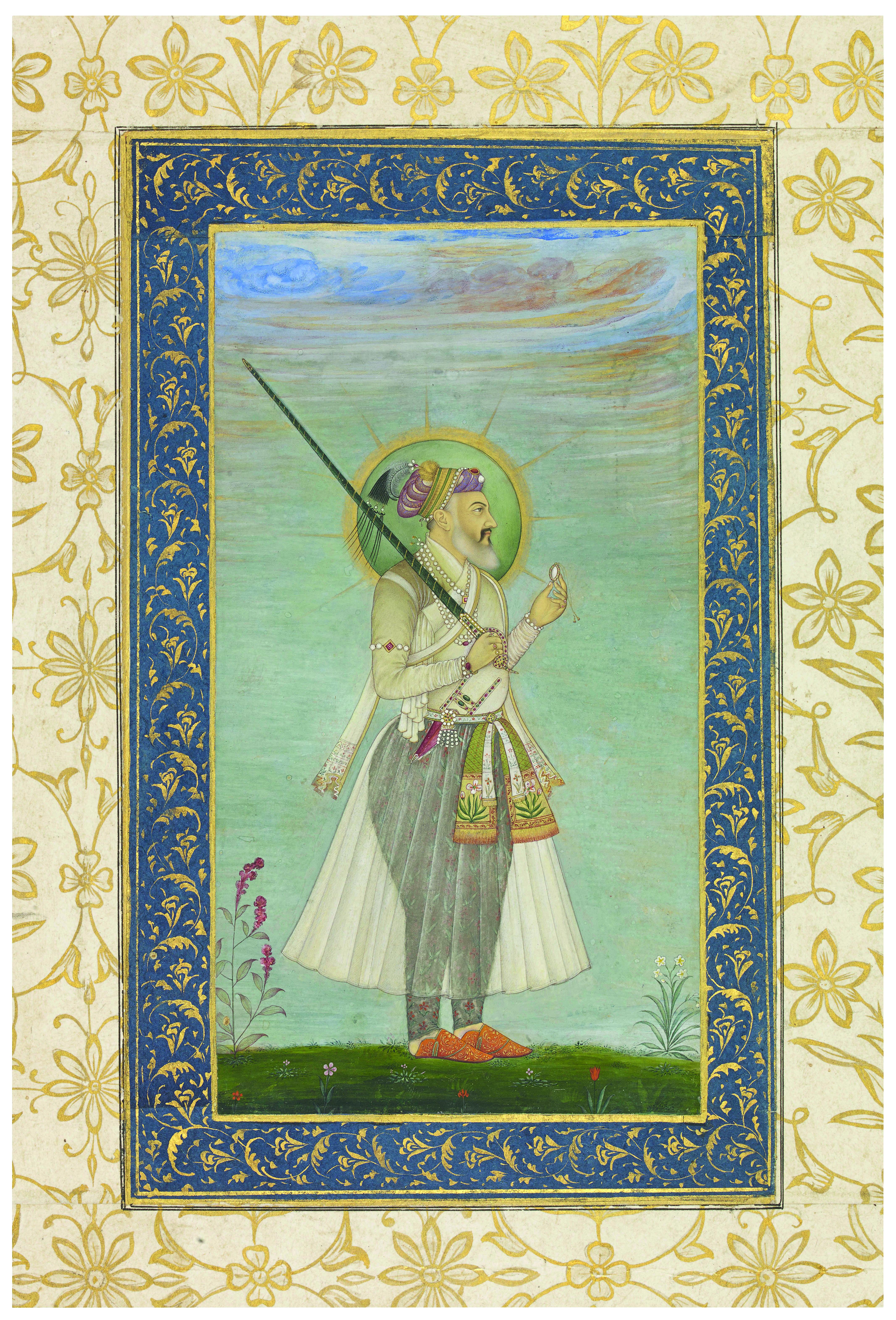 Portrait of Shah Jahan, Mughal India, circa 1700, sold for $62,500 on 19 June 2019 at Christie's in New York