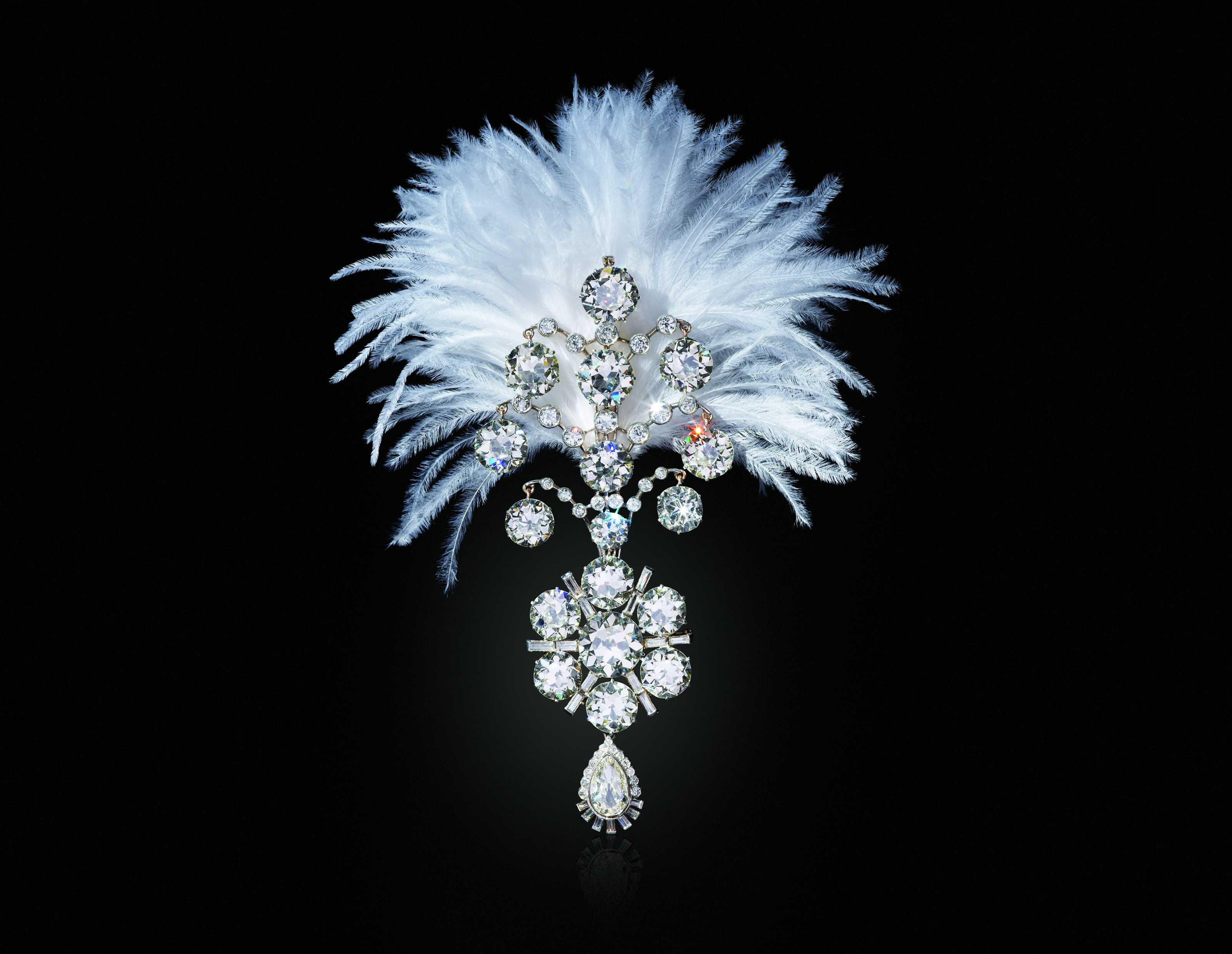 A Belle &Eacute;poque diamond jigha, 1907 and remodelled circa 1935. Sold for $1,815,000 on 19 June 2019 at Christie&rsquo;s in New York