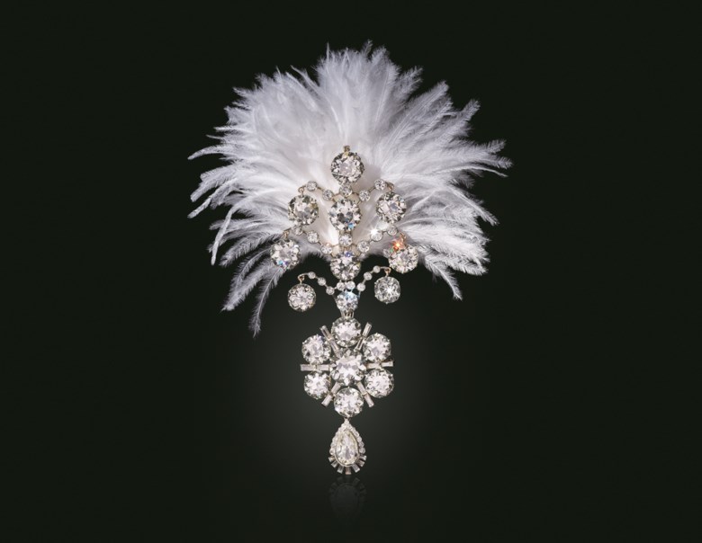 A Belle Époque diamond jigha, 1907 and remodelled circa 1935. Sold for $1,815,000 on 19 June 2019 at Christie’s in New York