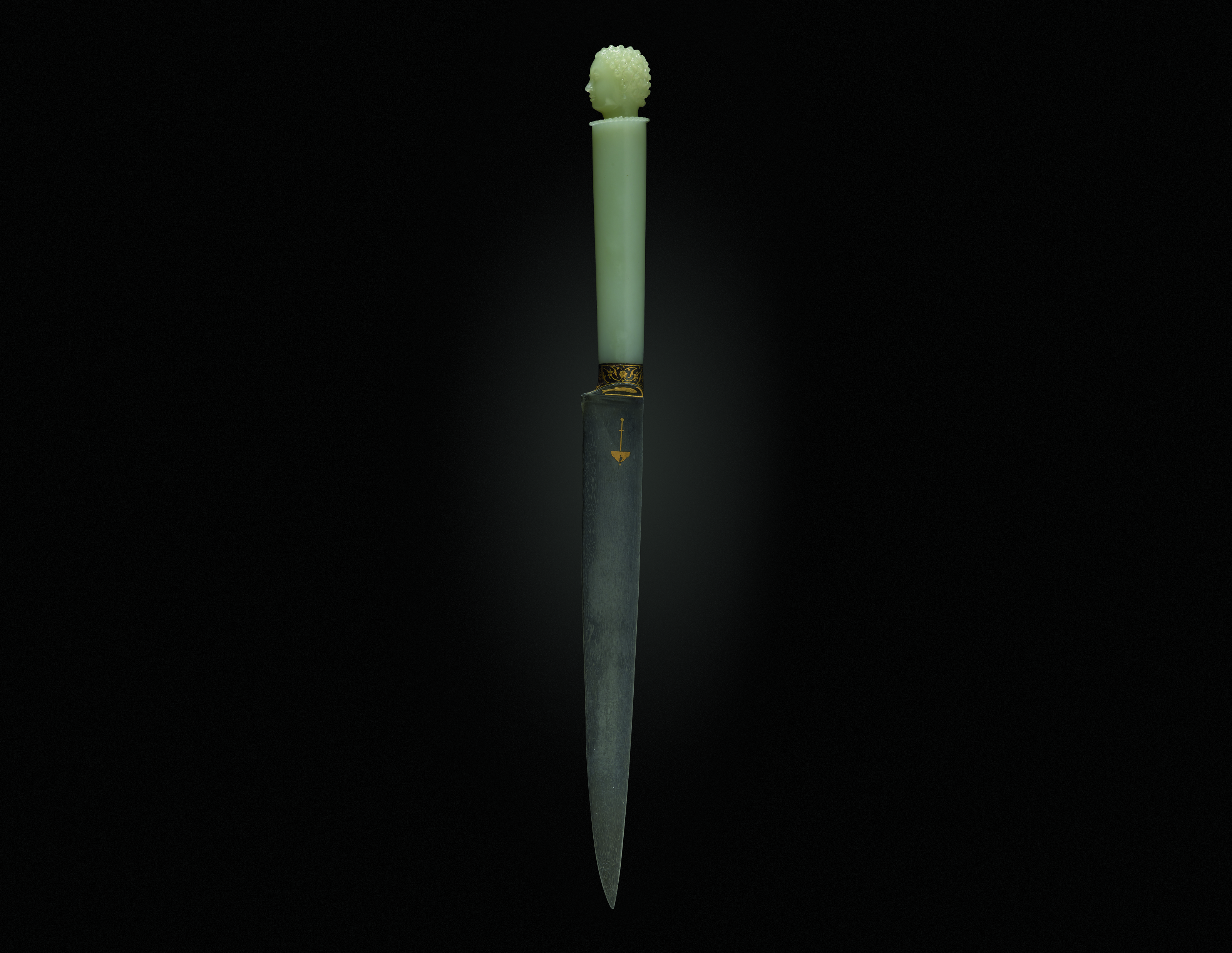 The Shah Jahan Dagger (kard), North India, hilt 1620-1630. 11⅝  ins (29.7  cm) long; hilt 4⅜  ins (11.1  cm) long. Sold for $3,375,000 on 19 June 2019 at Christie&rsquo;s in New York