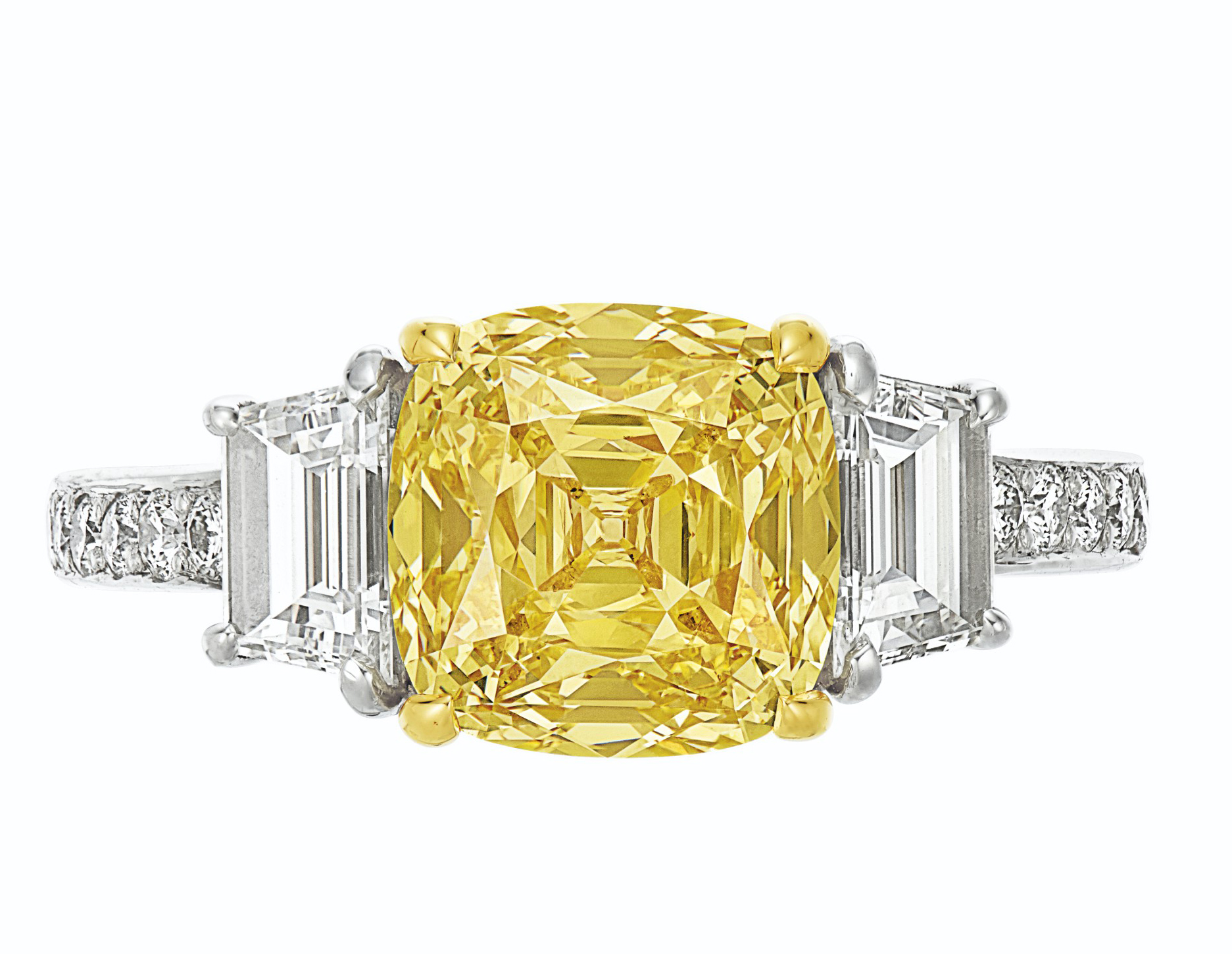 COLORED DIAMOND AND DIAMOND RING, TIFFANY & CO.