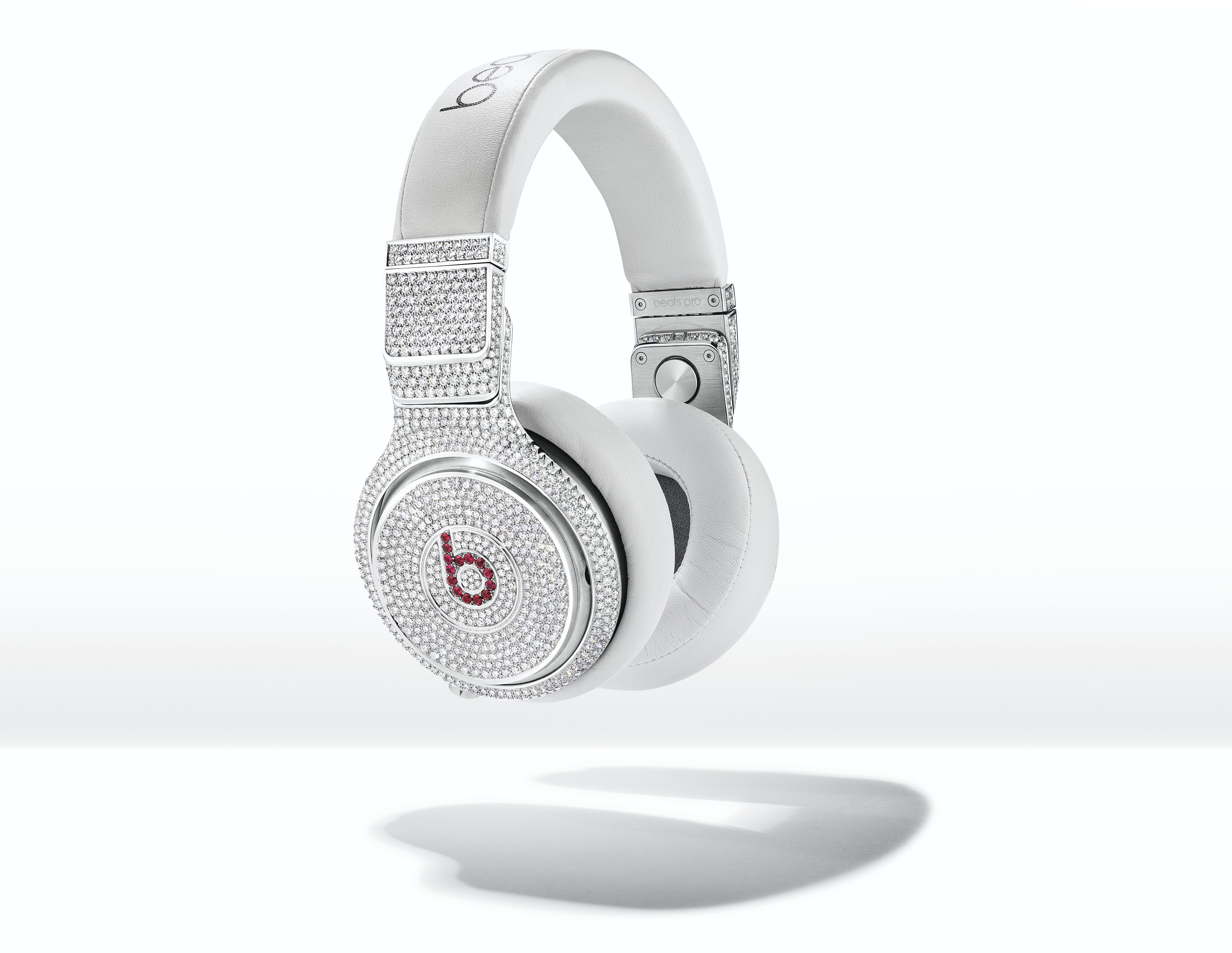 A Unique Pair Of Diamond And Ruby Beats Pro Headphones Graff