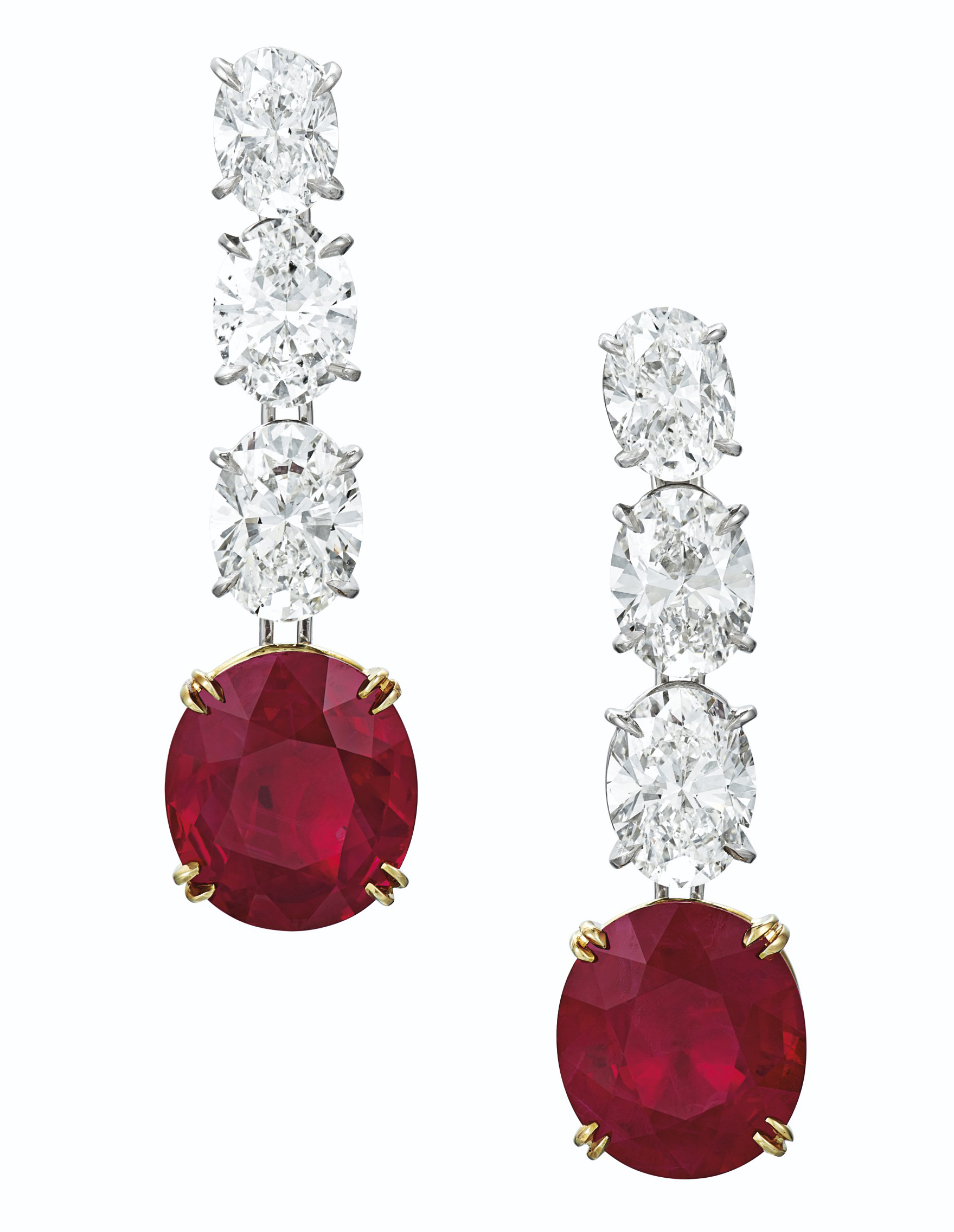 RUBY AND DIAMOND EARRINGS | Christie's