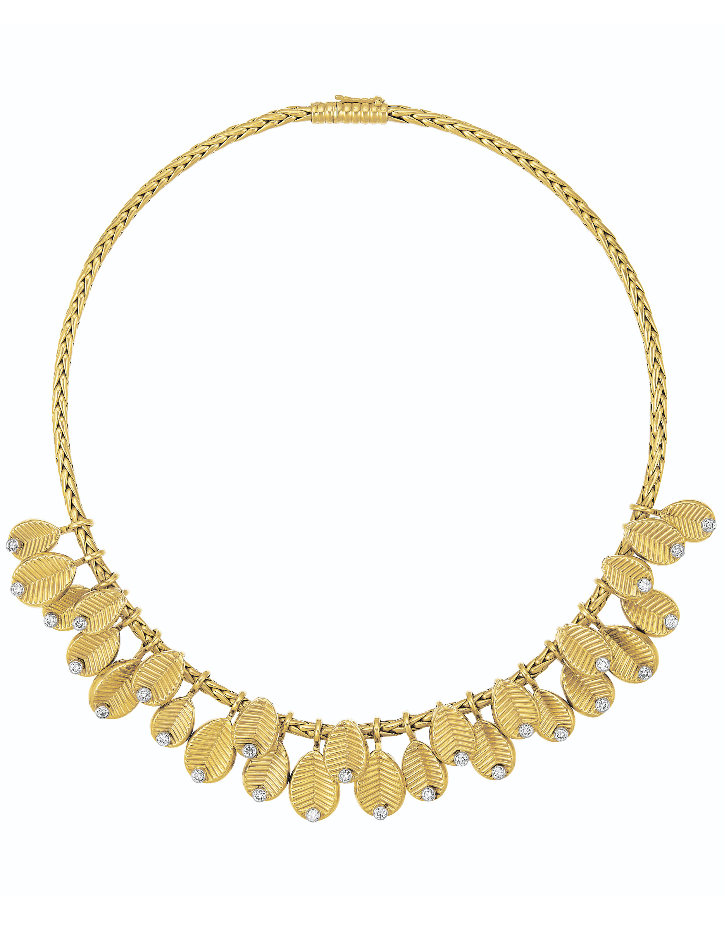 SET OF DIAMOND AND GOLD 'COFFEE BEAN' JEWELRY, CARTIER Christie's