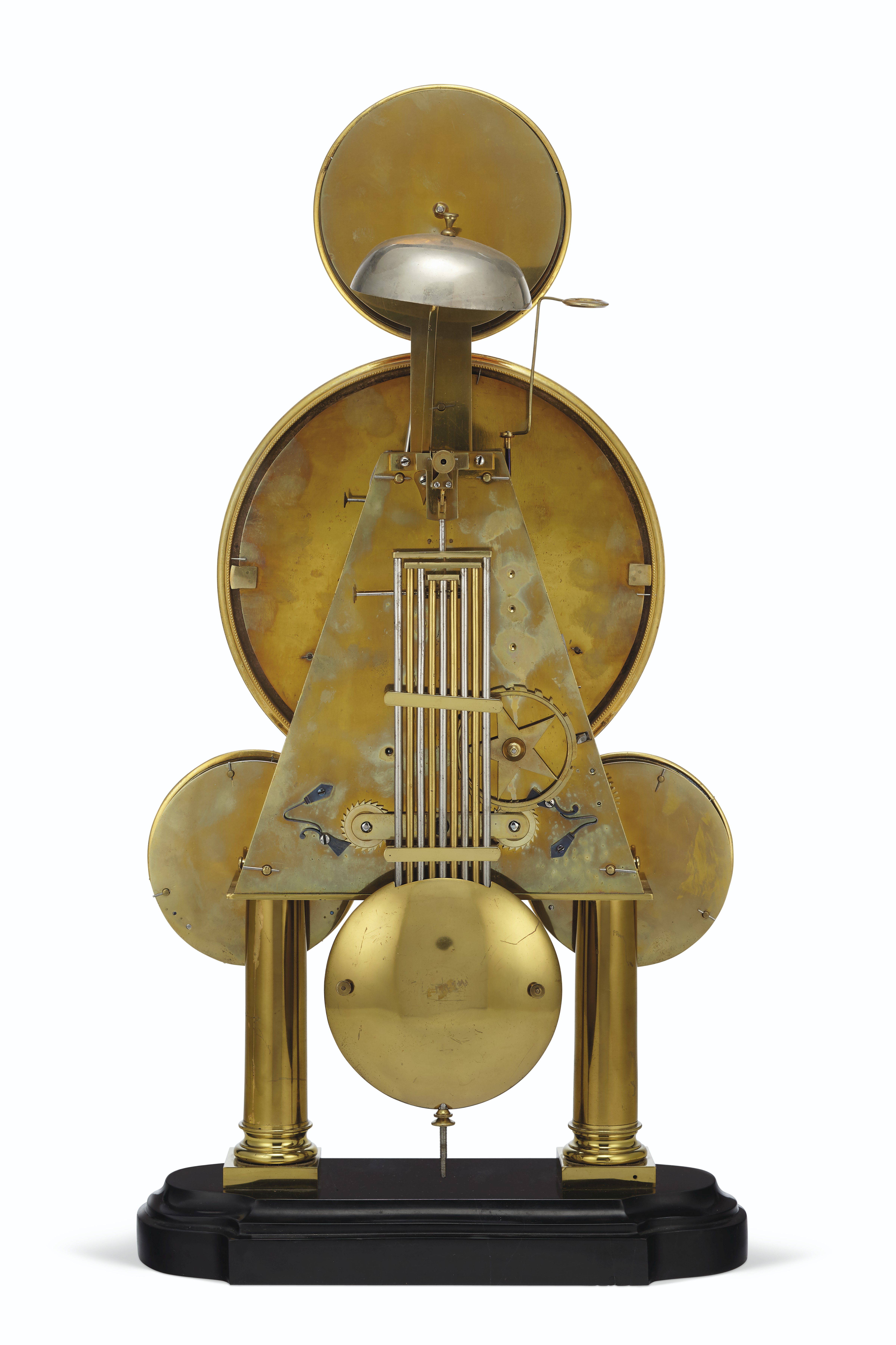 A BELGIAN ORMOLU AND BLACK MARBLE COMPLICATED ASTRONOMICAL WORLDTIME