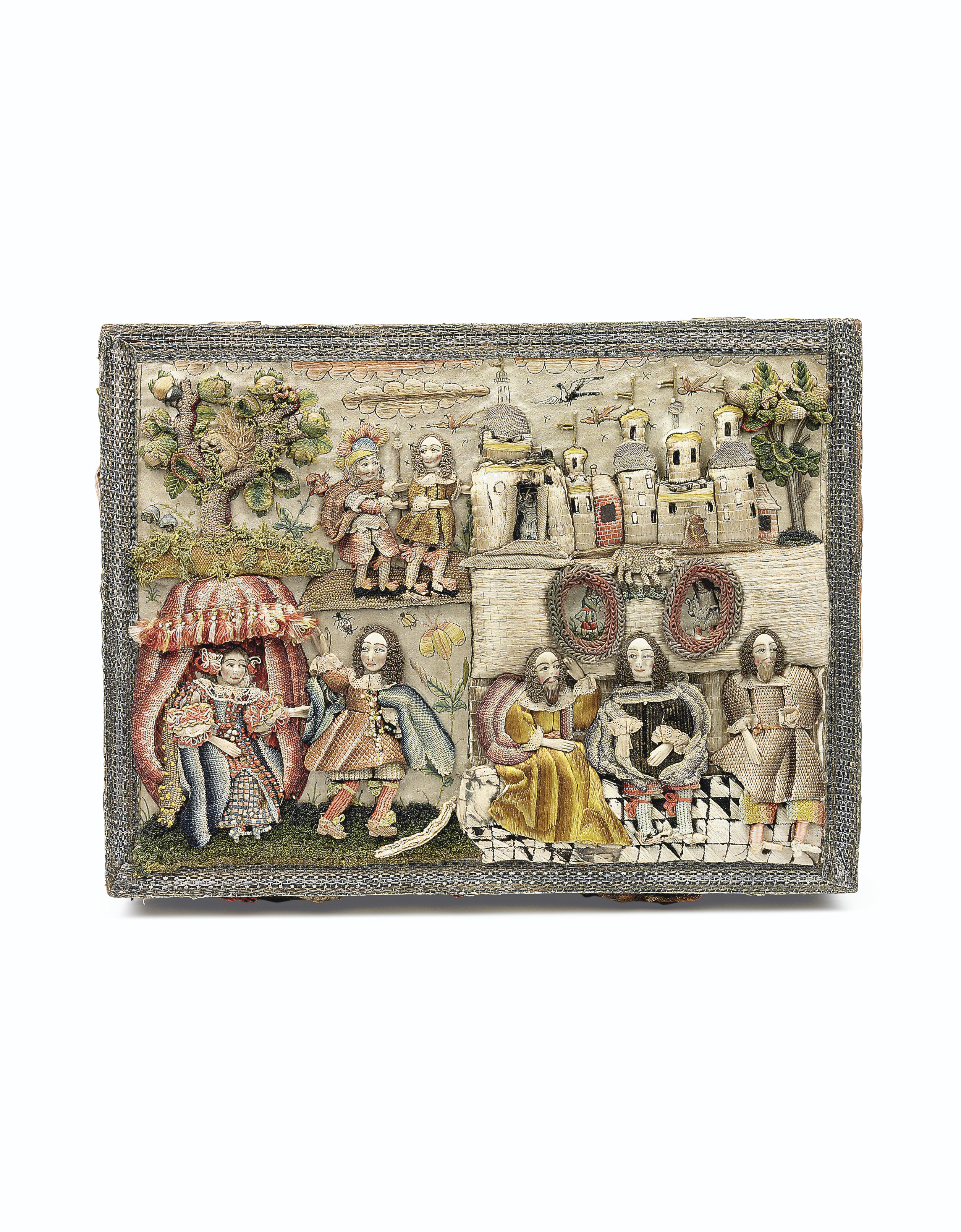 A MAGNIFICENT CHARLES II NEEDLEWORK CASKET , CIRCA 166070 Christie's