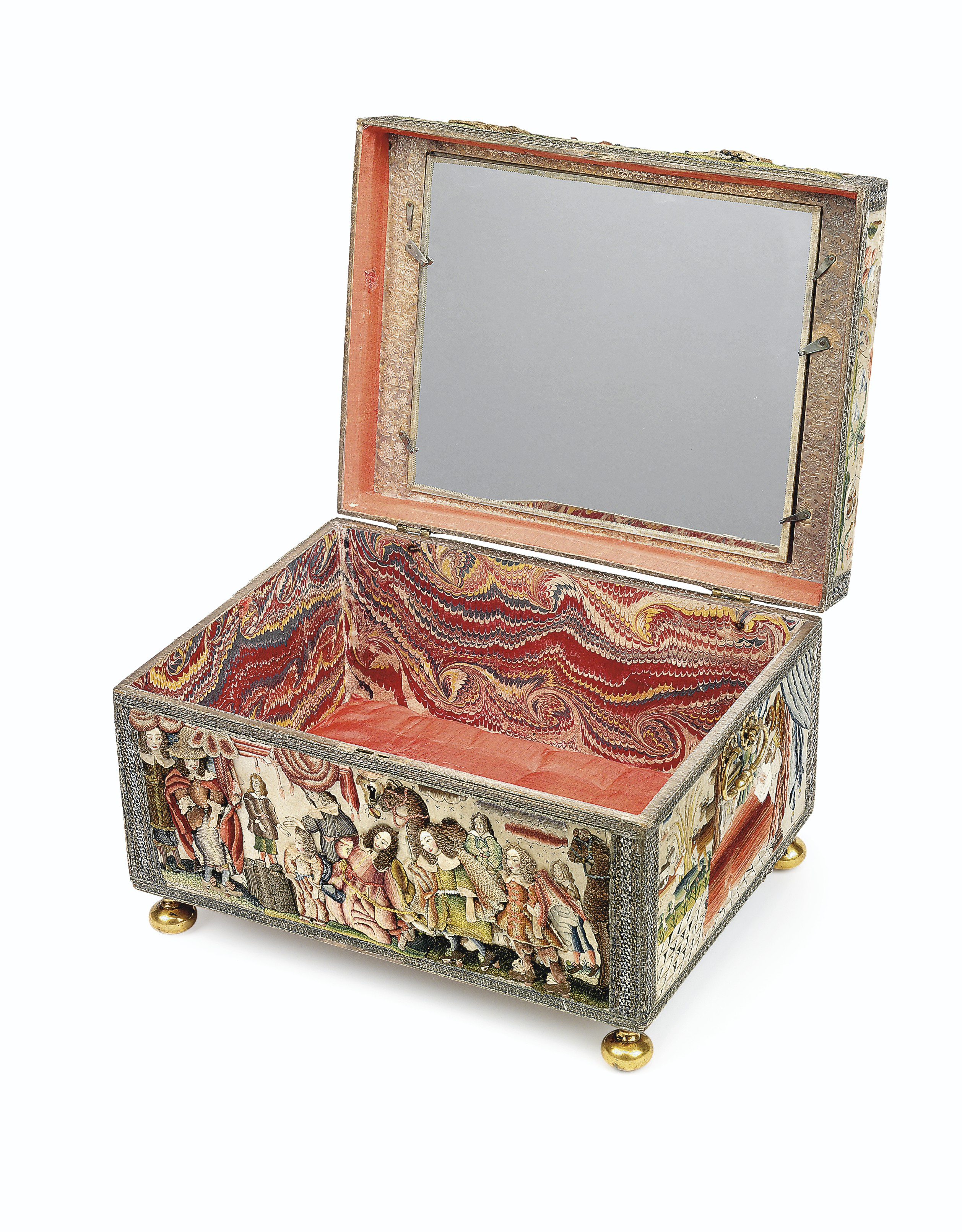A MAGNIFICENT CHARLES II NEEDLEWORK CASKET , CIRCA 166070 Christie's
