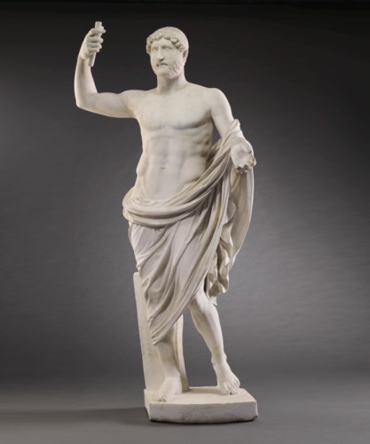 A ROMAN MARBLE STATUE OF THE E