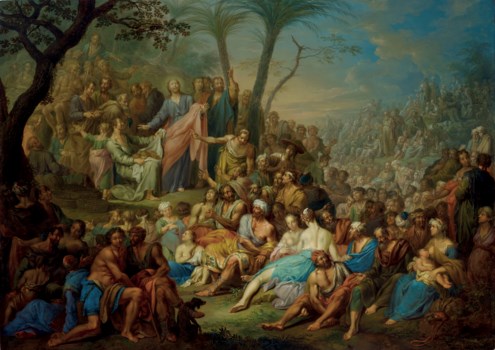 Franz Christoph Janneck (Graz 1703-1761 Vienna), Christ Feeding the ...