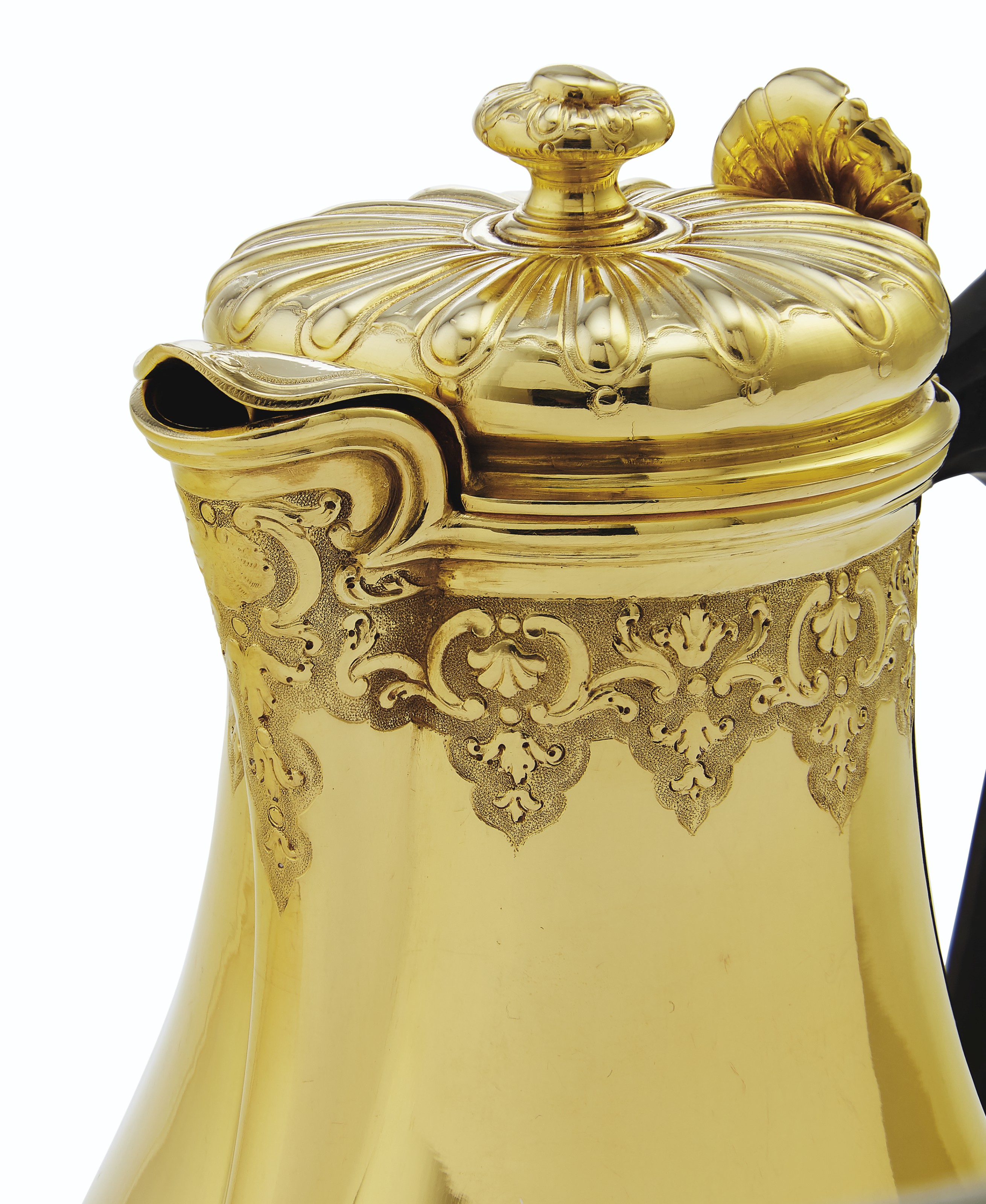 Gold coffee shop pot