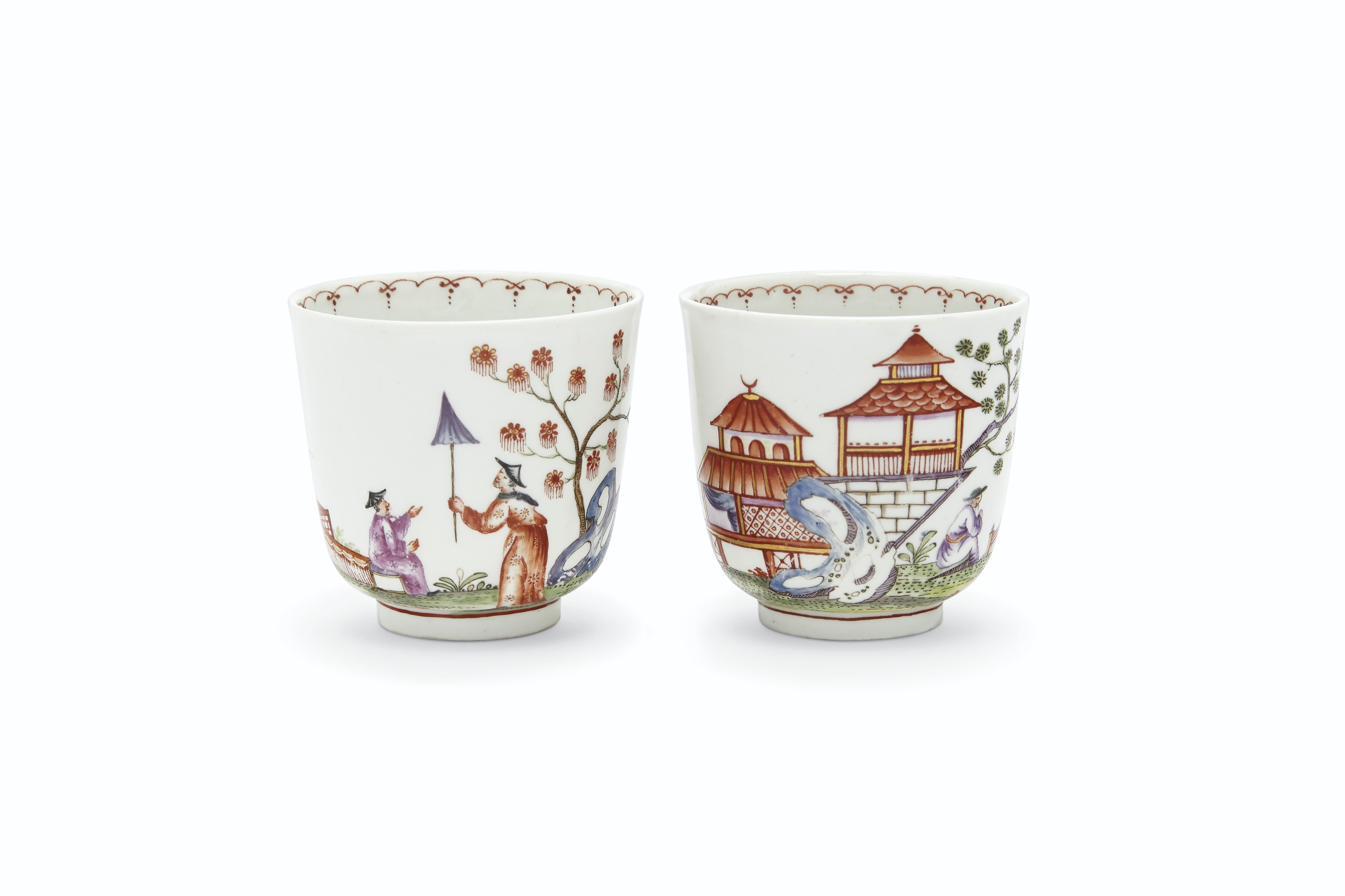 A PAIR OF DU PAQUIER PORCELAIN COFFEE-CUPS , CIRCA 1730 ... All cups coffee cups espresso cups tea cups teapots mugs.