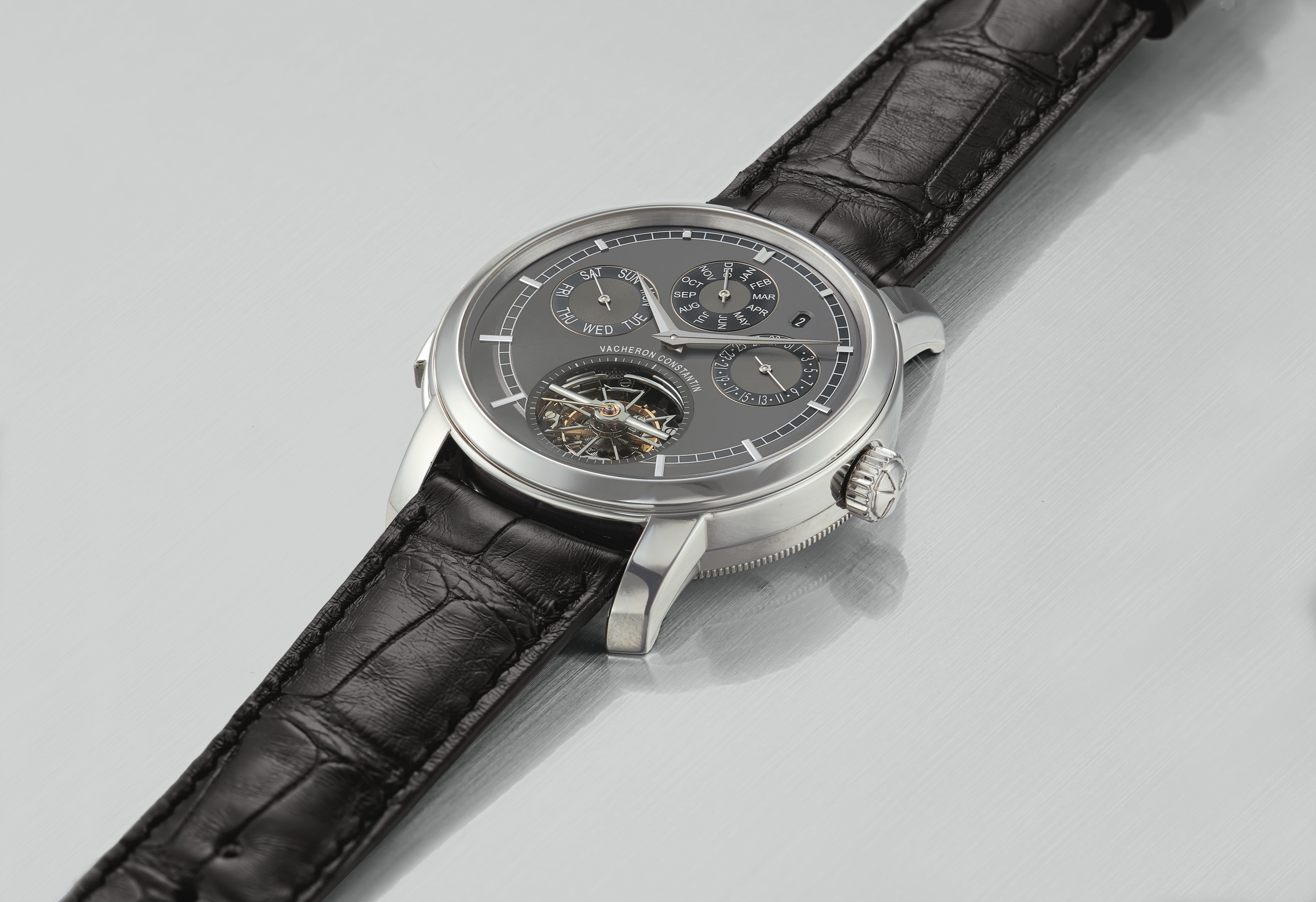 Vacheron Constantin. A Very Fine and Rare Platinum Perpetual Calendar