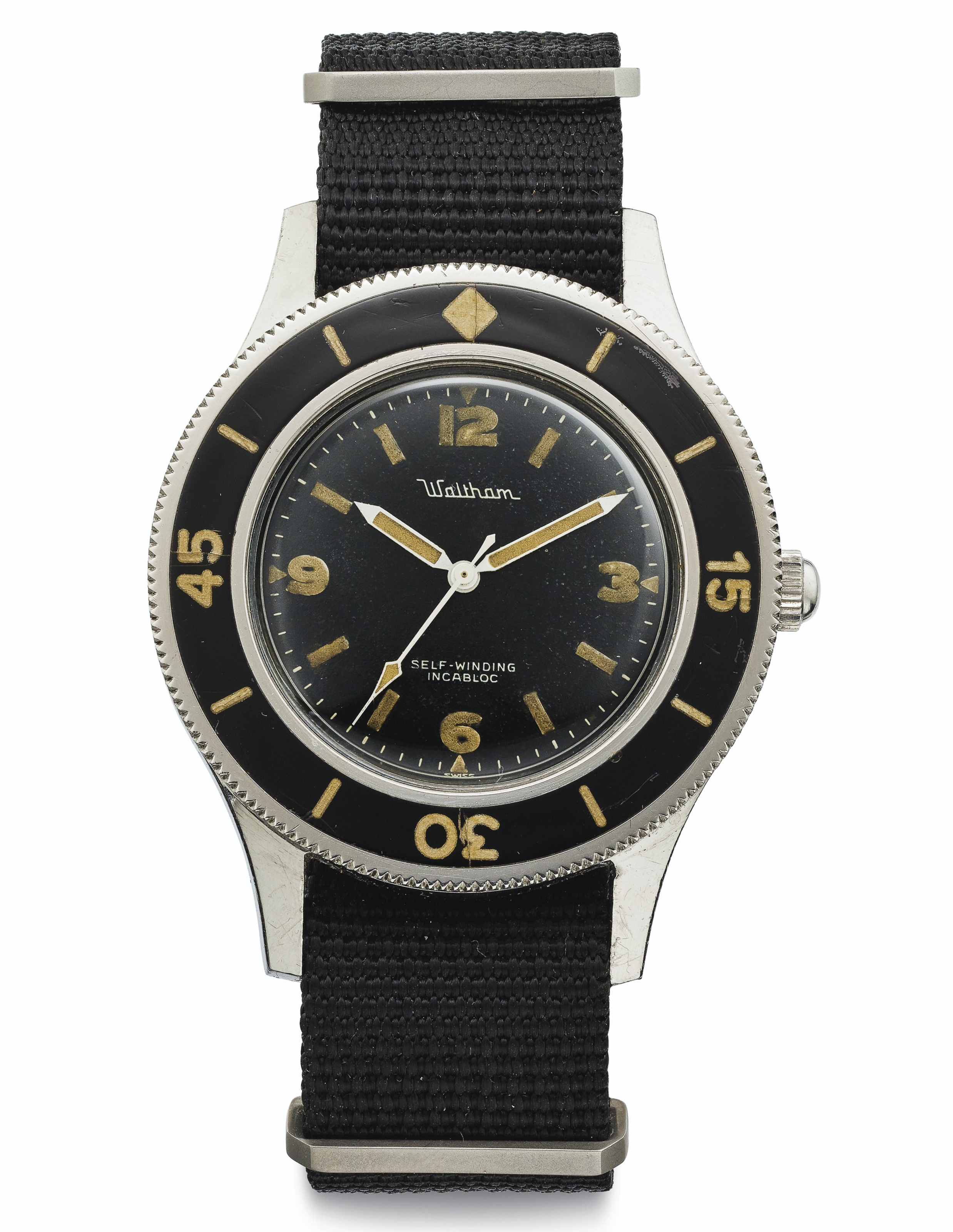 Blancpain Waltham. A Fine and Very Rare Stainless Automatic Steel