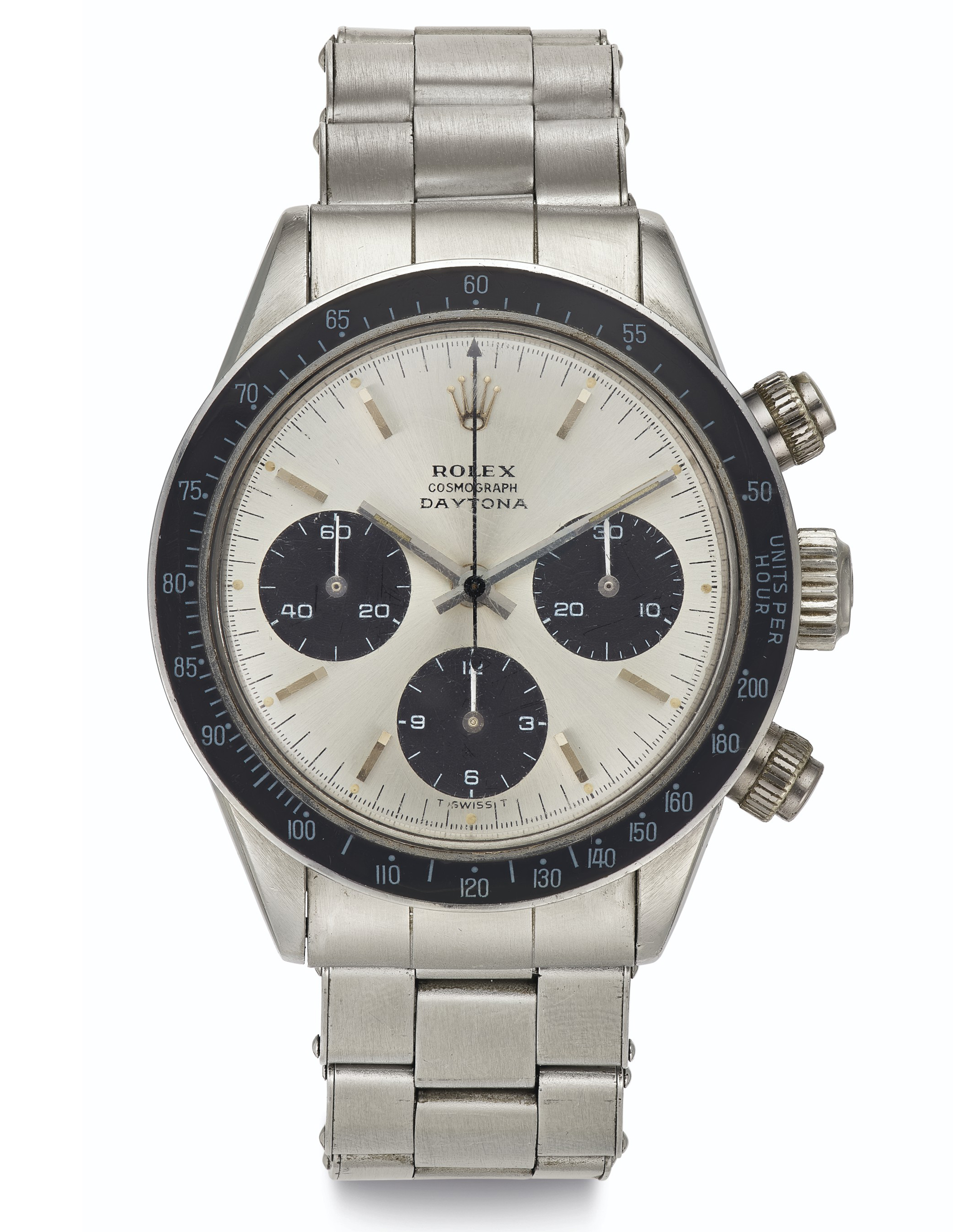 Rolex. A Fine and Very Rare Stainless Steel Chronograph Wristwatch with  Bracelet