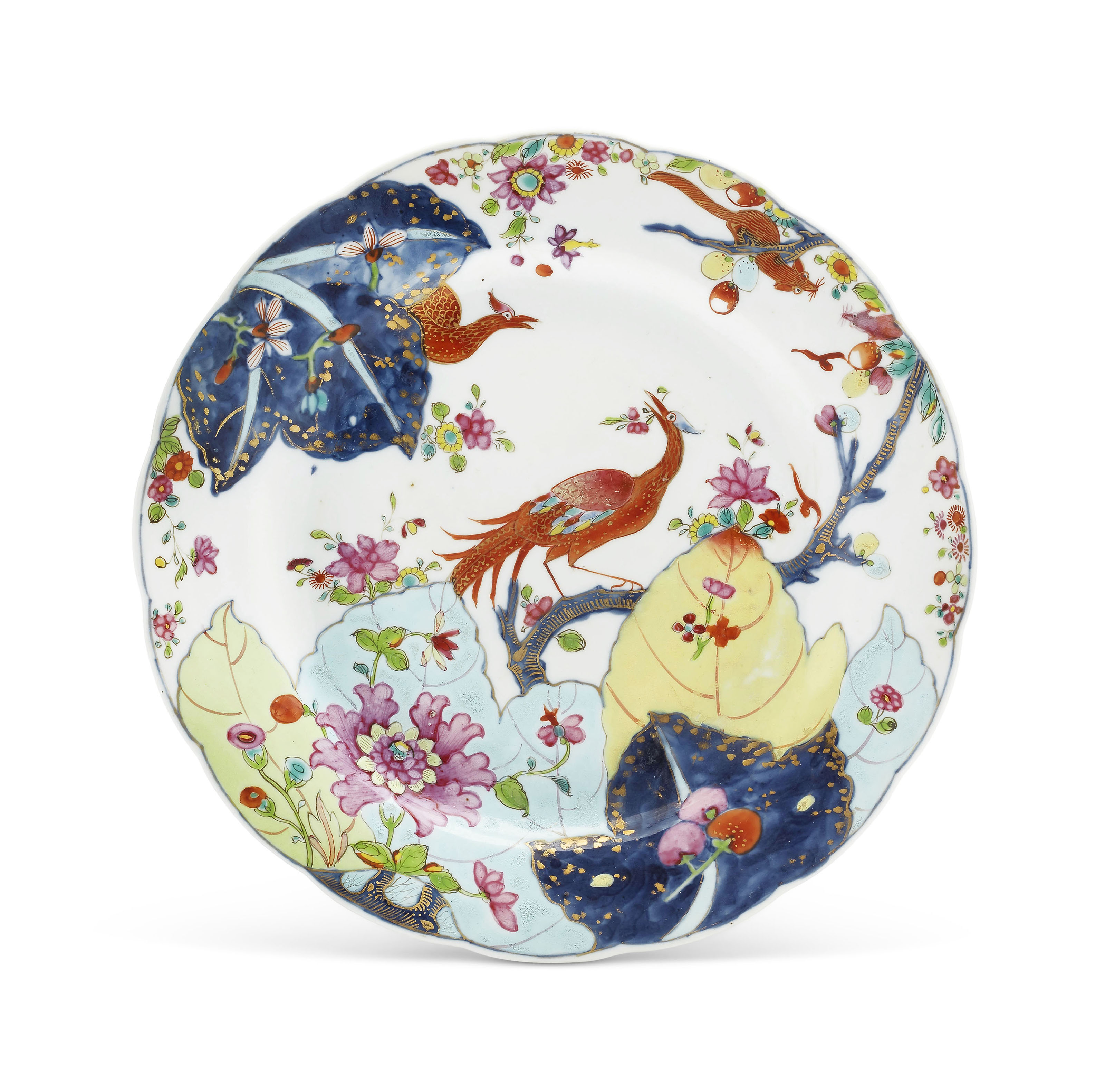 tobacco leaf tin plates A 'TOBACCO LEAF' PLATE, QIANLONG PERIOD, CIRCA 1780