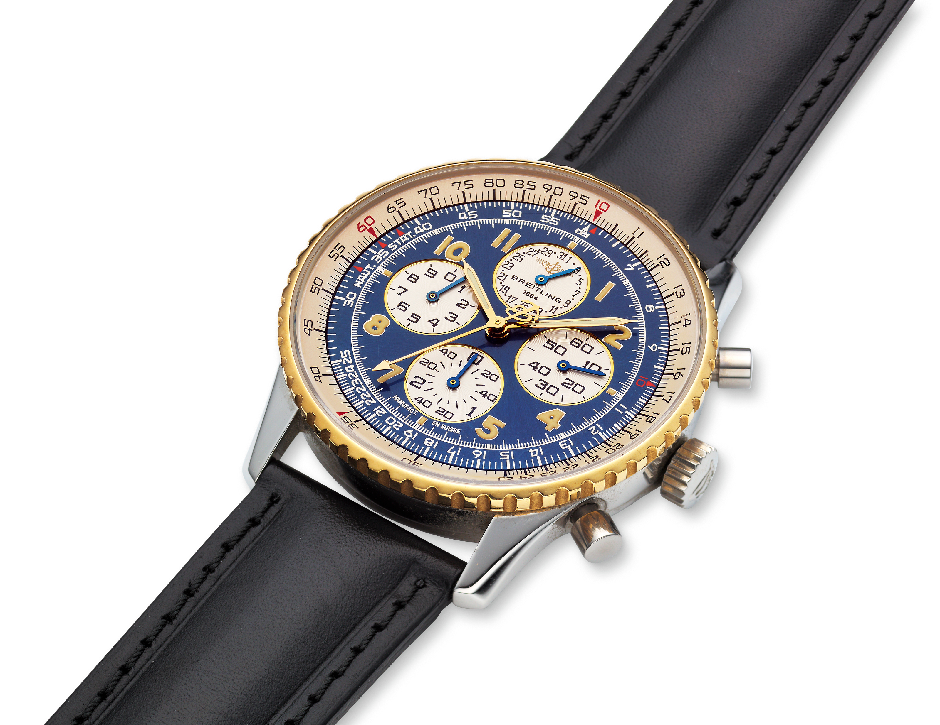 BREITLING, TWO-TONE NAVITIMER AIRBORNE, REF. D33030, | Christie's