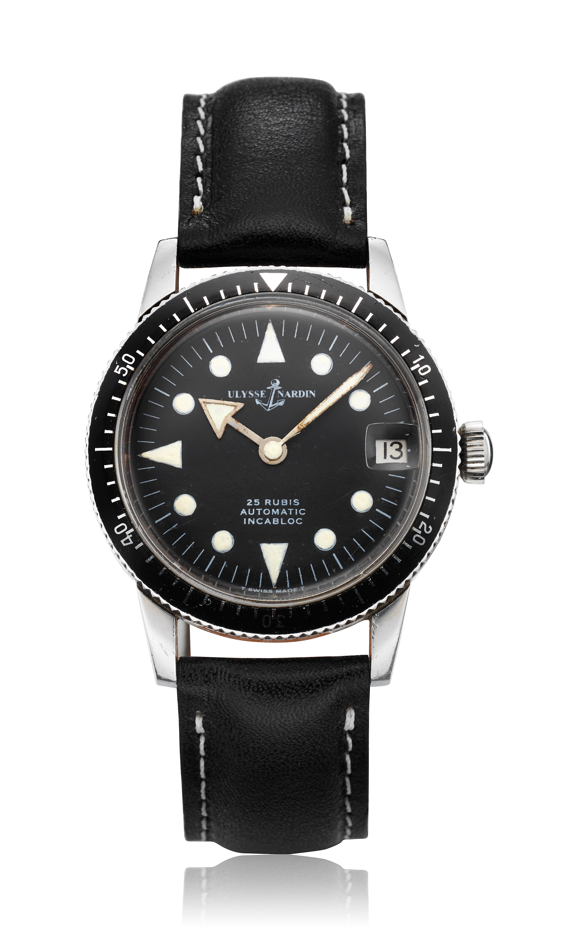 ULYSSE NARDIN, STEEL DIVE WATCH, CALIBER 4007 N, | Christie's