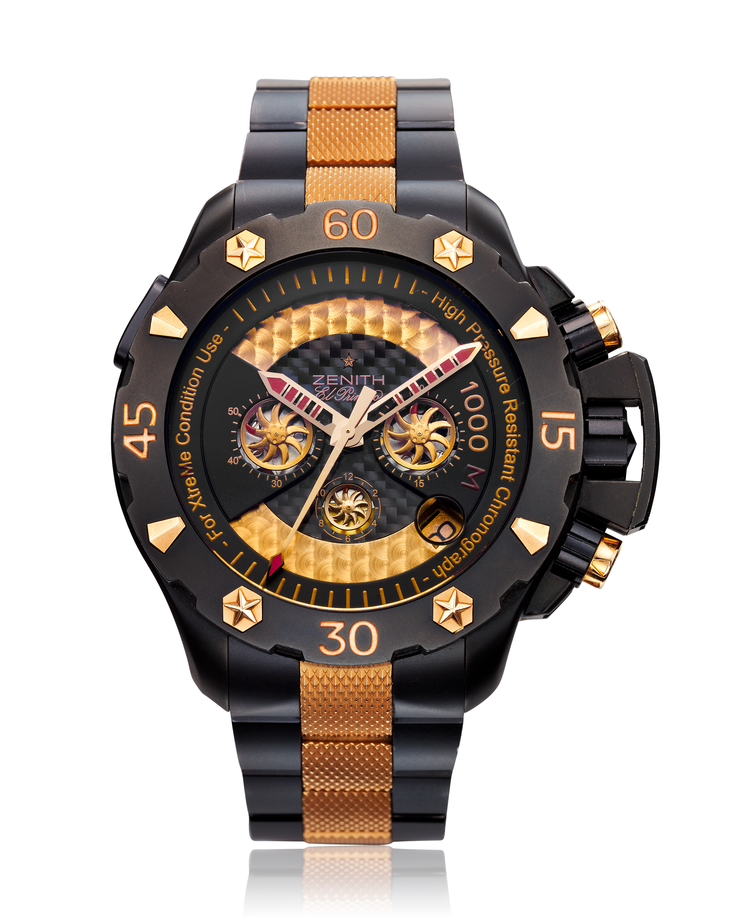 ZENITH, TITANIUM AND PINK GOLD DEFY XTREME CHRONOGRAPH, REF