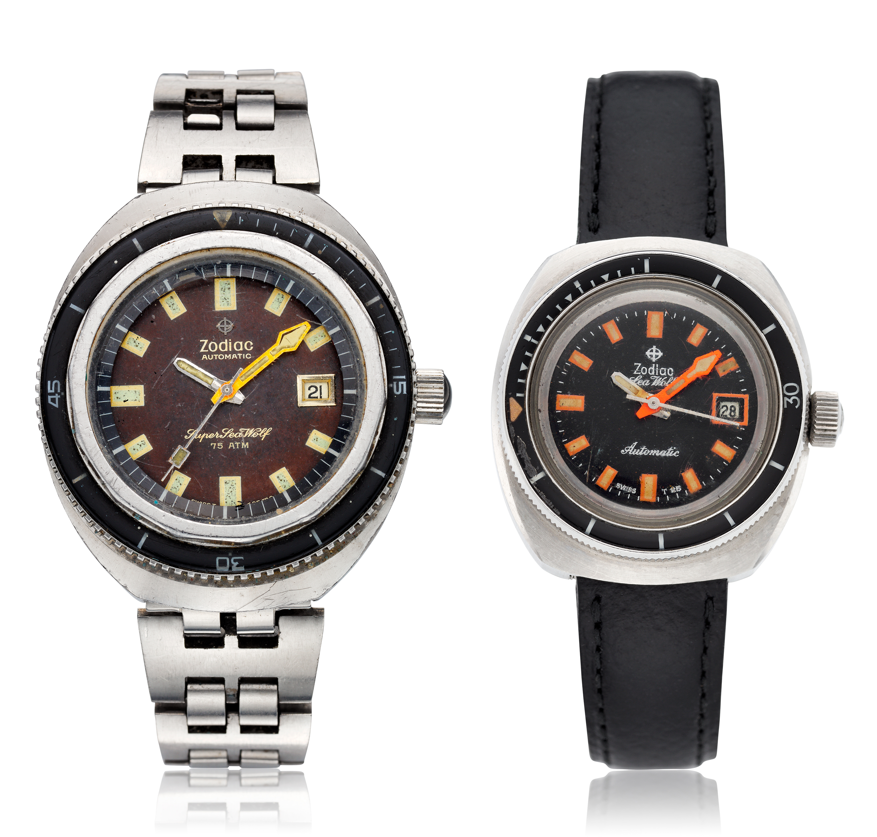 A GENTLEMAN'S CUSHION -SHAPED TROPICAL ZODIAC SUPER SEA WOLF, REF