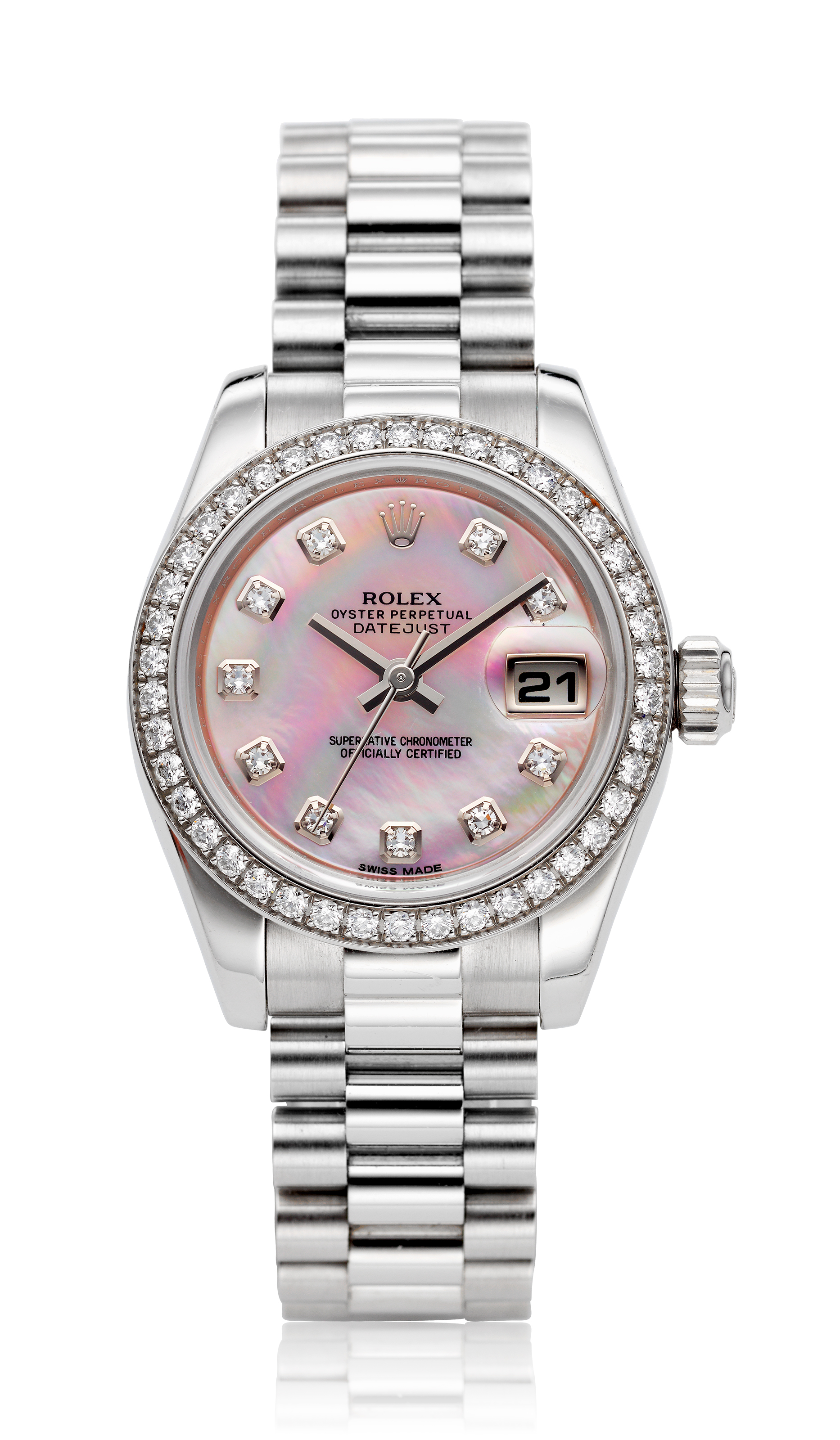 Rolex women's sales platinum watch