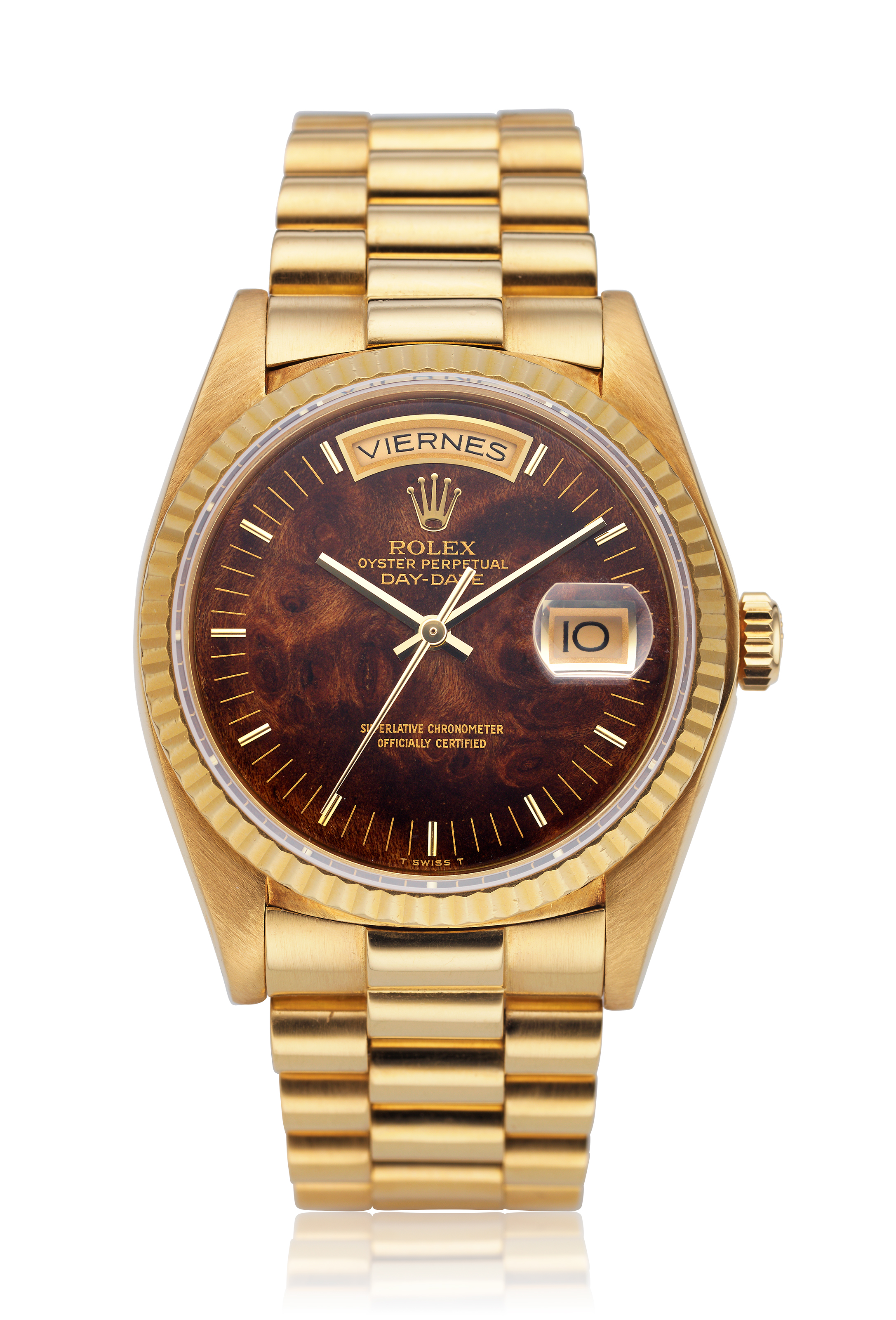 Rolex president shop wood dial
