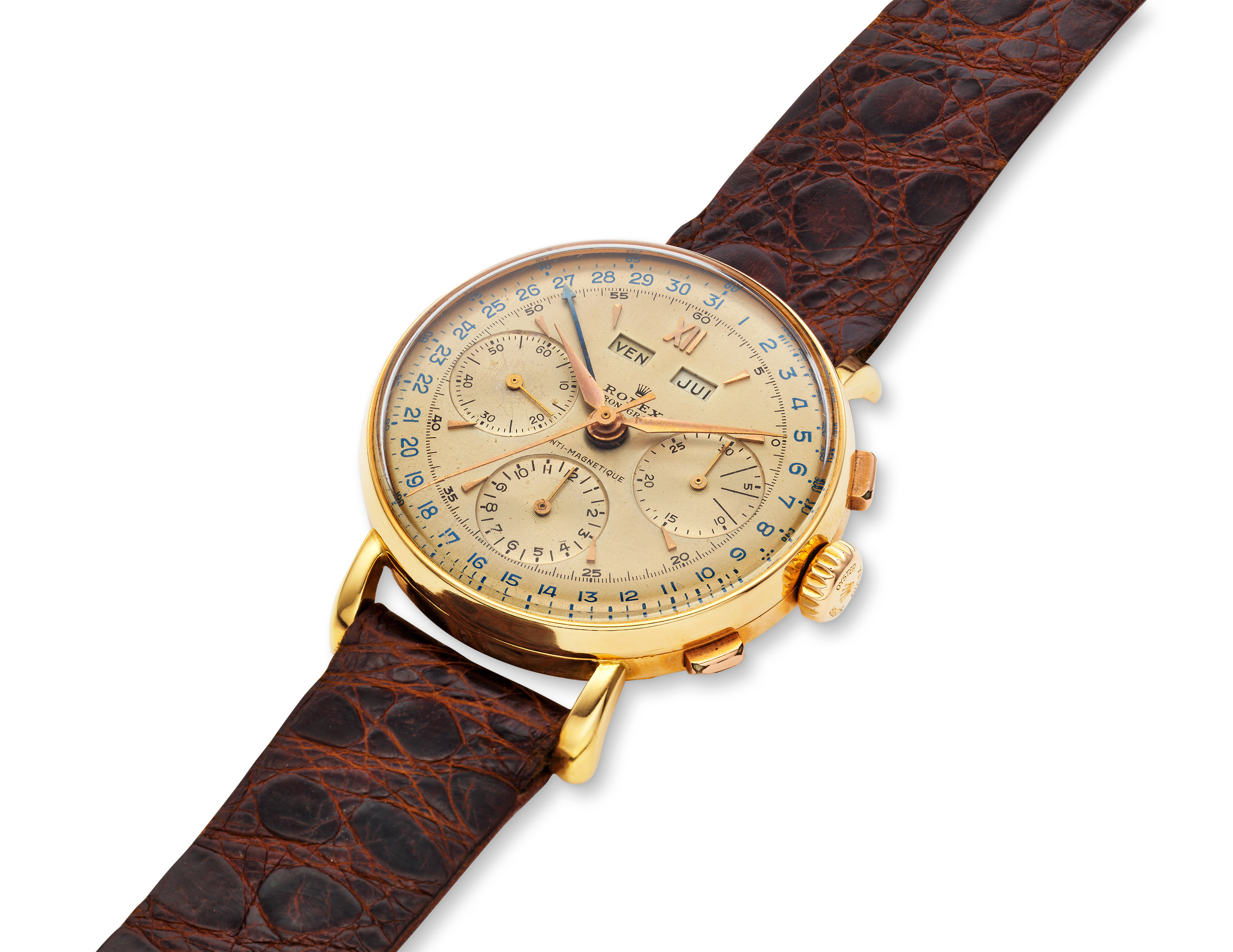 ROLEX 18K CHRONOGRAPH DATO COMPAX REF. 4768 Christie s