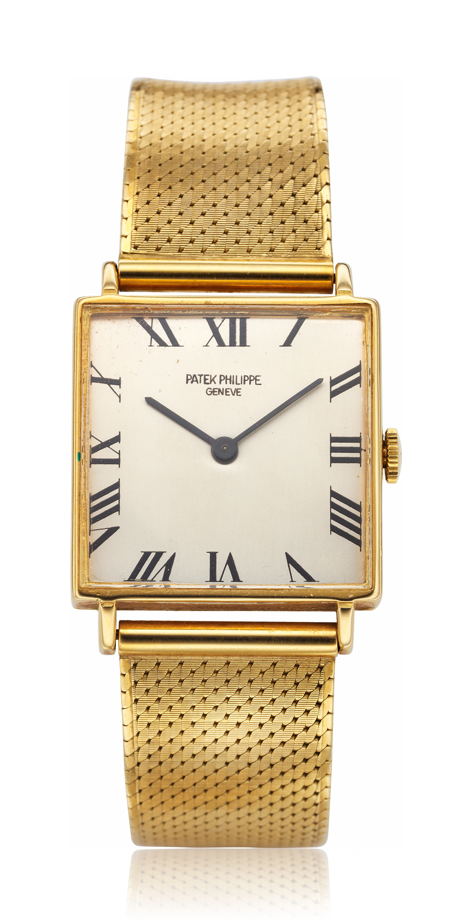 PATEK PHILIPPE 18K SQUARE BRACELET WATCH REF. 3430 Christie s