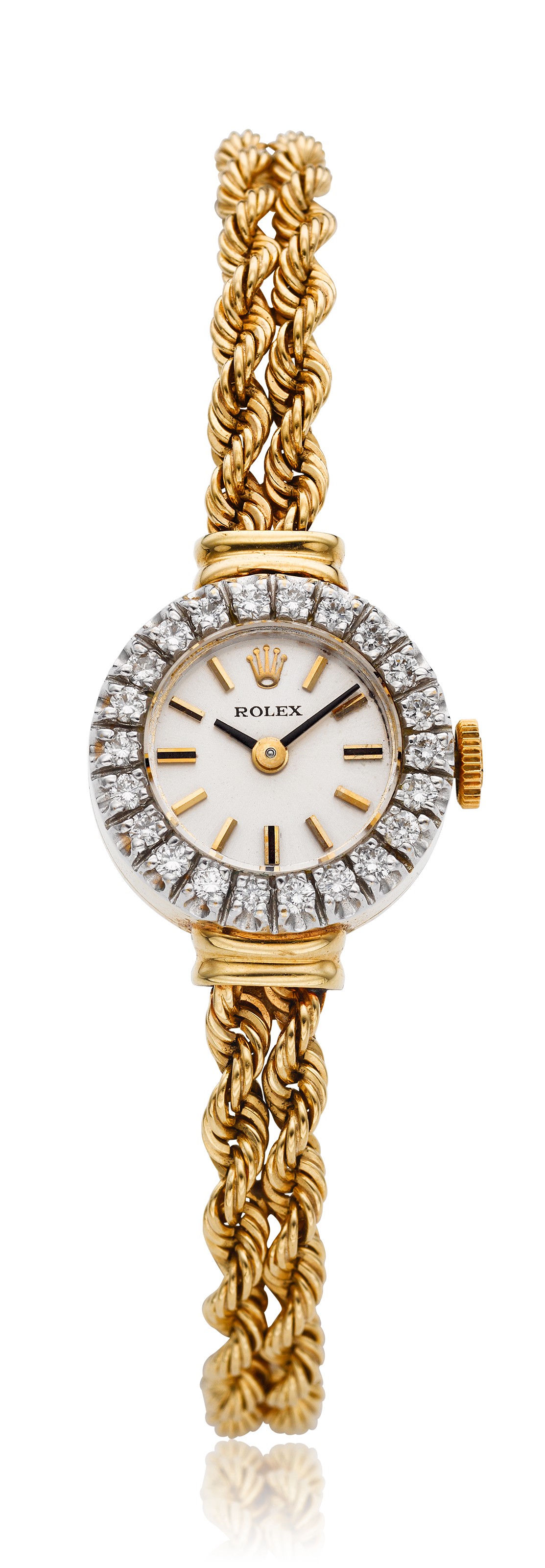 ROLEX, LADIES’ 14K AND DIAMOND COCKTAIL WATCH, REF. 8418, Christie’s