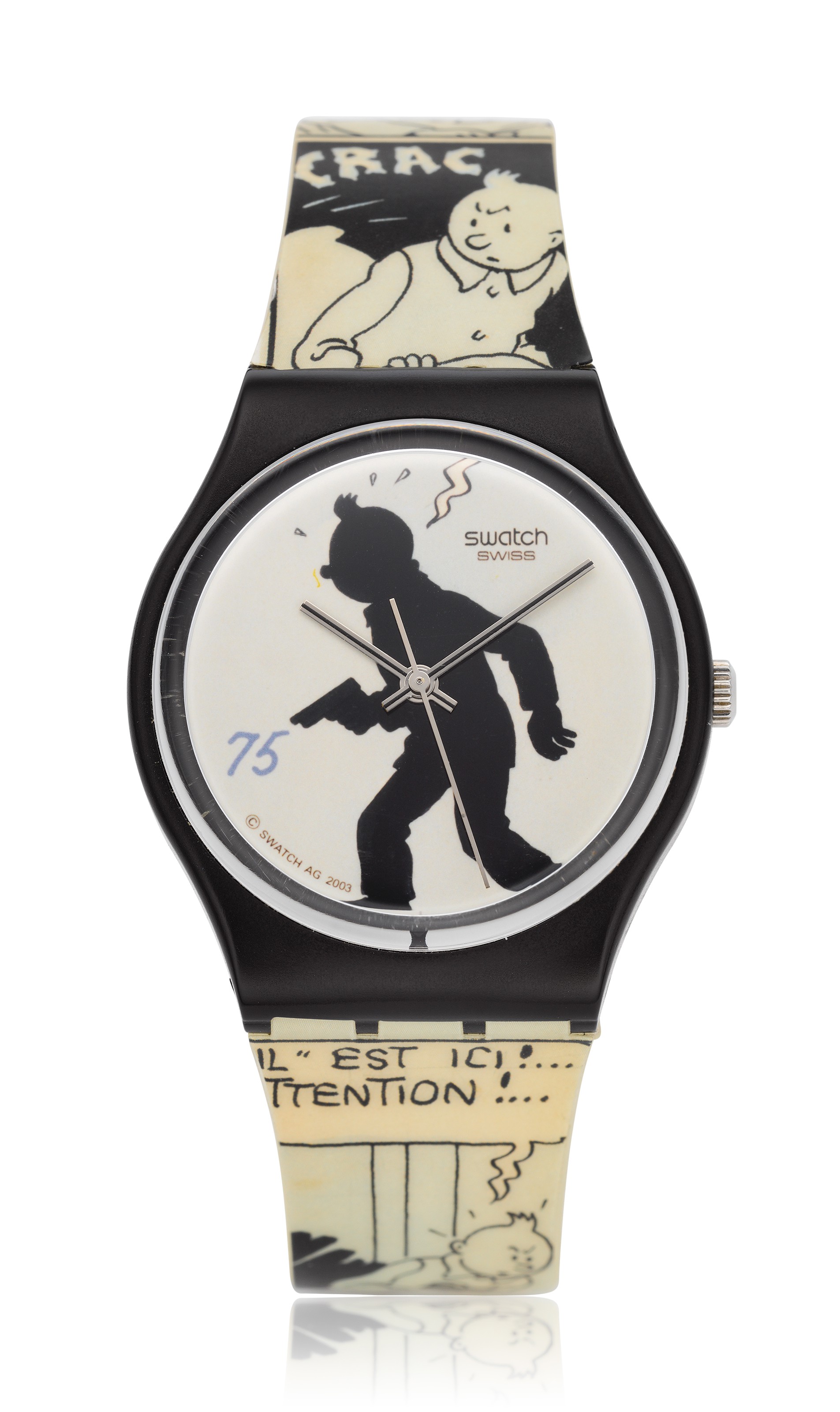 A SET OF TWO SWATCH TINTIN WATCHES, | Christie's