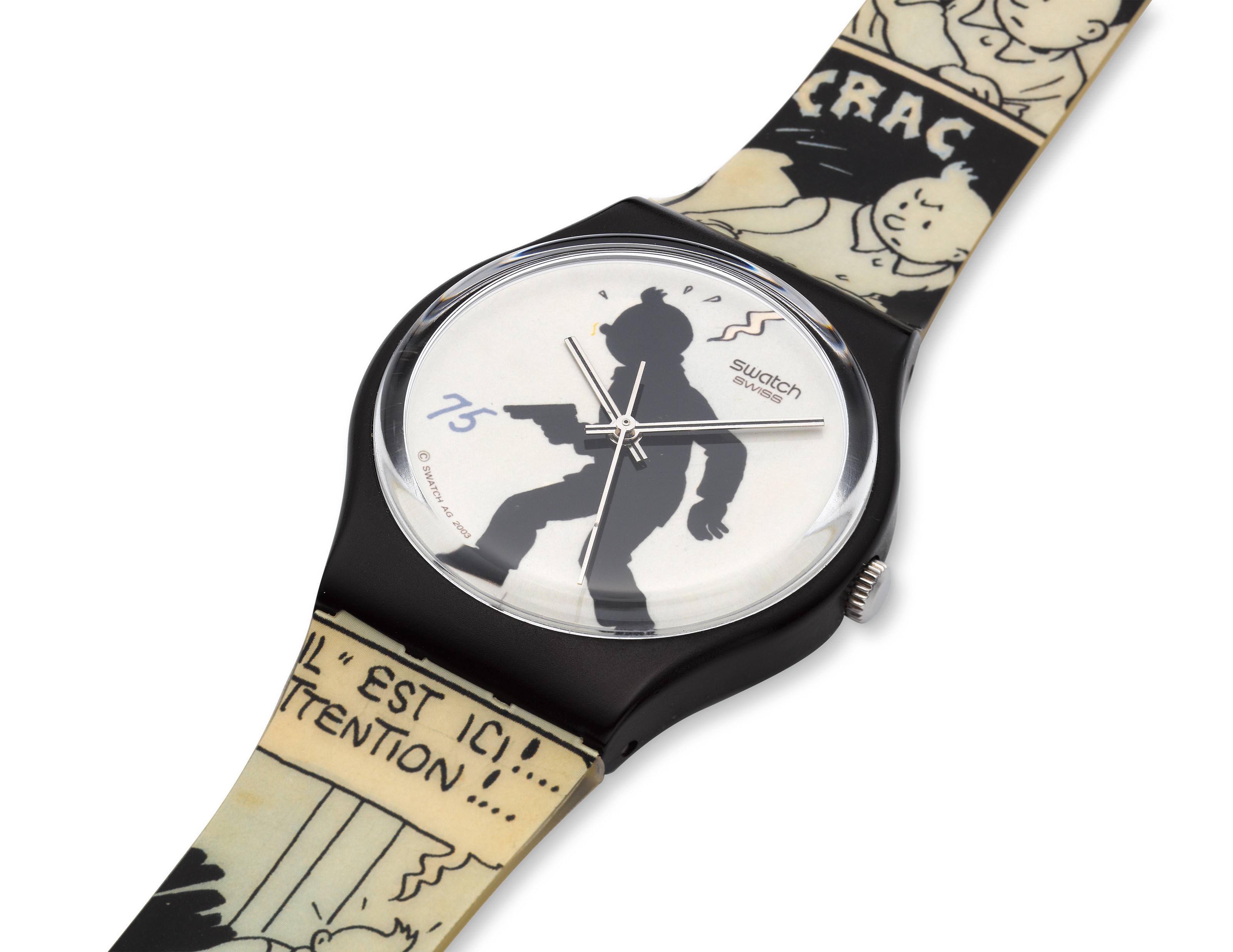A SET OF TWO SWATCH TINTIN WATCHES, | Christie's
