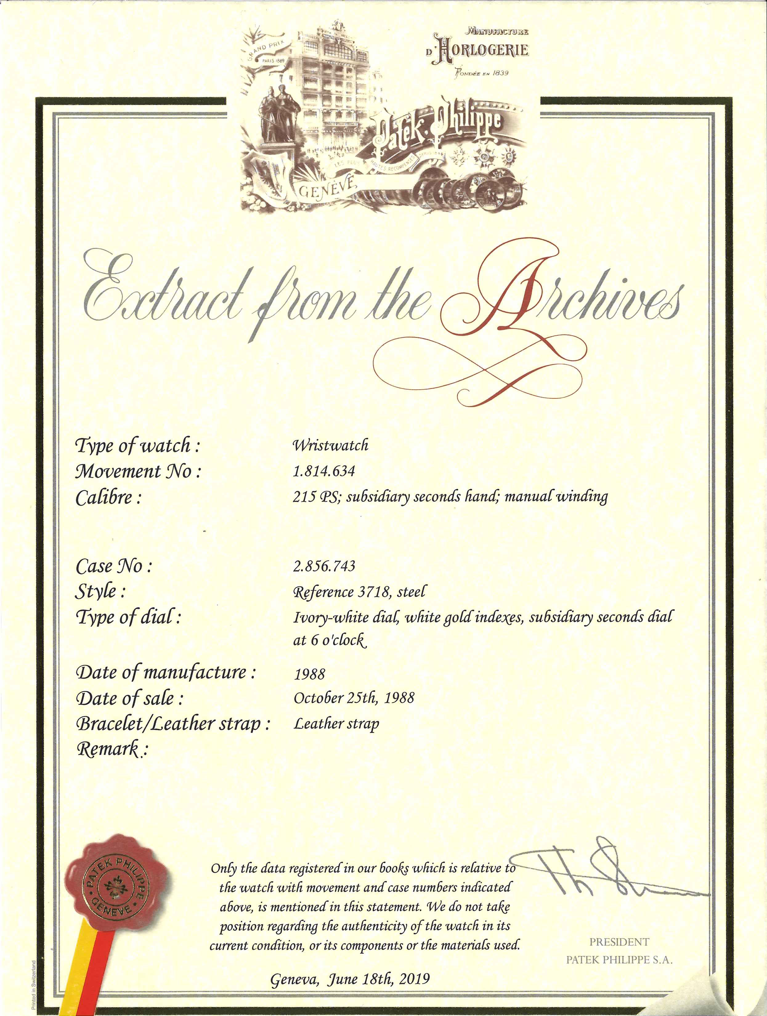 PATEK PHILIPPE, SPECIAL EDITION FOR THE JAPANESE MARKET MADE TO