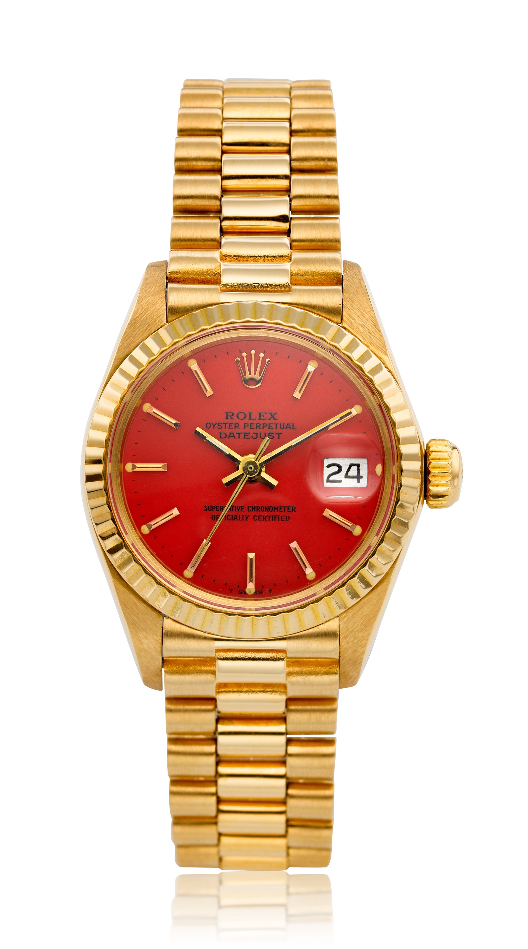 ROLEX, LADIES' 18K STELLA DIAL DATEJUST, 6917, Christie's