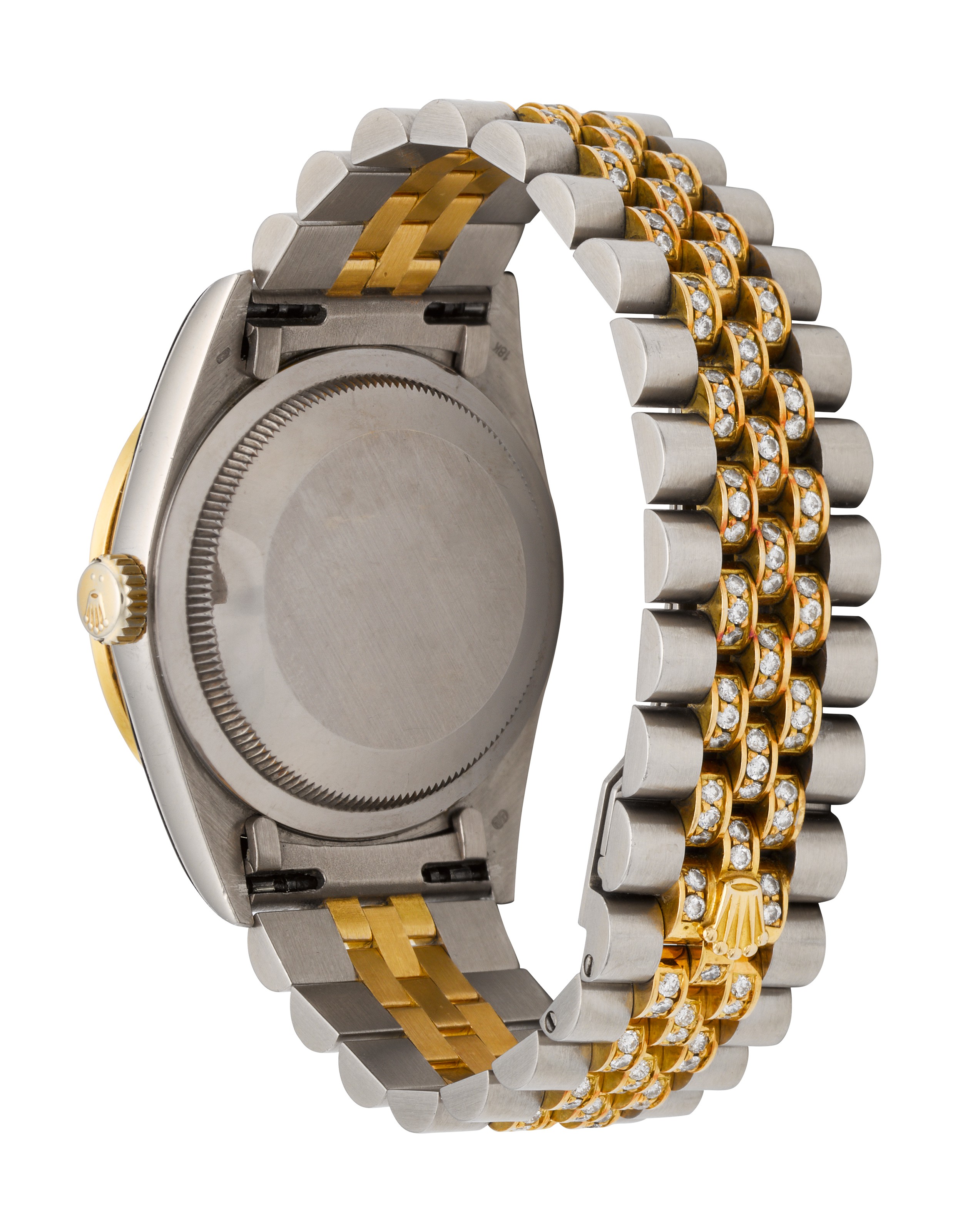 ROLEX, 18K TWO-TONE AND DIAMOND DAY-DATE, REF. 18349, | Christie's