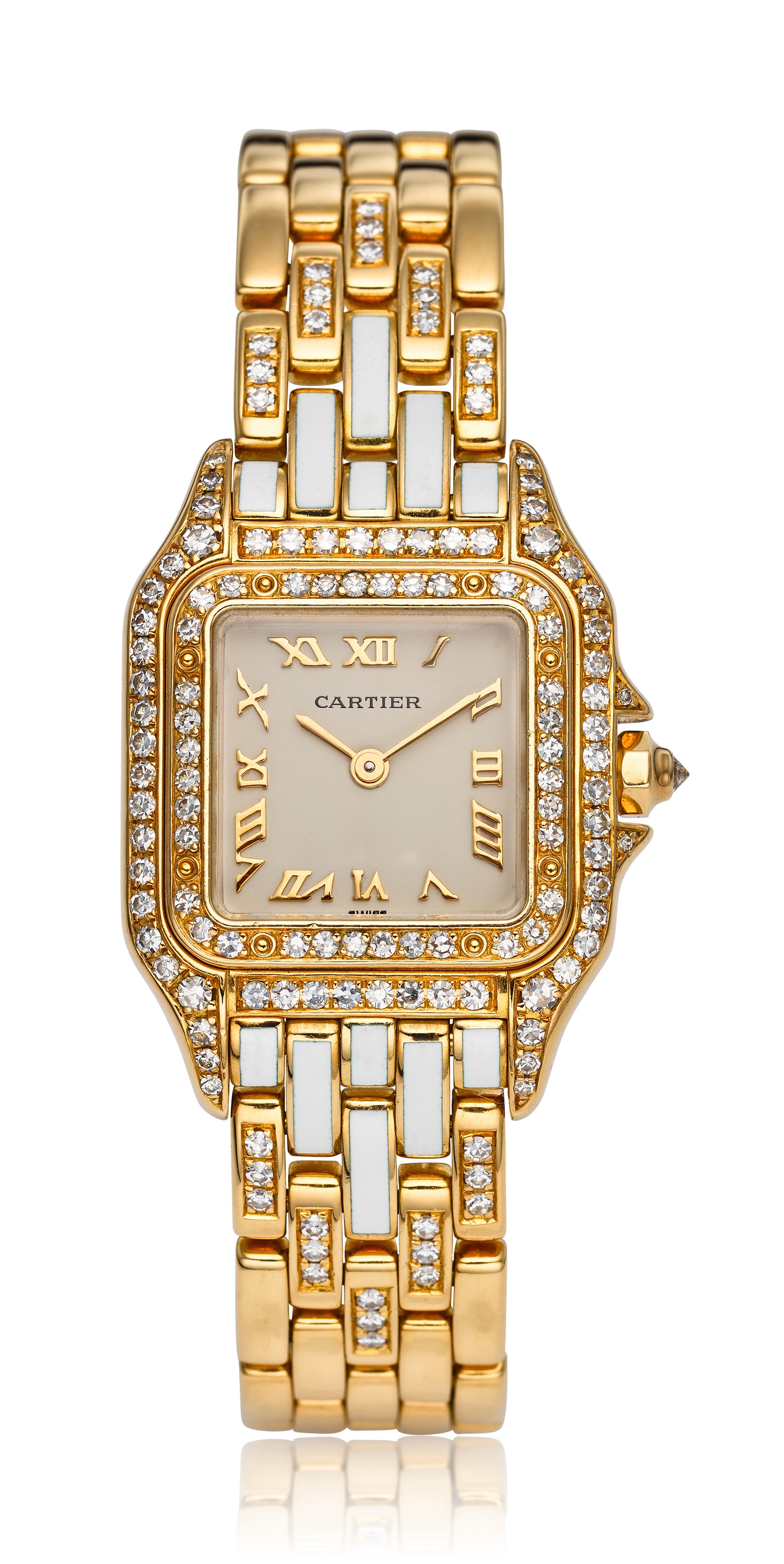 cartier ladies panthere 18ct gold watch
