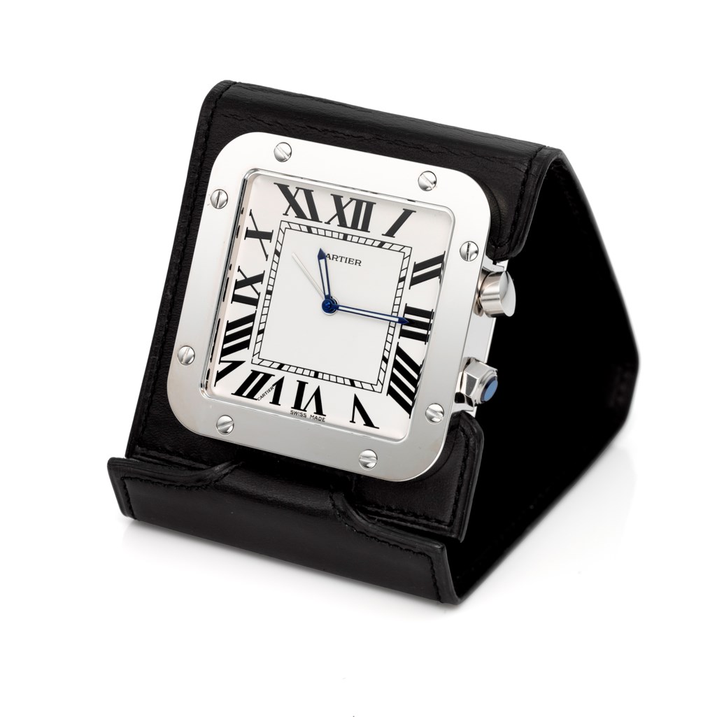 CARTIER, SANTOS TRAVEL ALARM CLOCK, REF. 2750, Christie’s