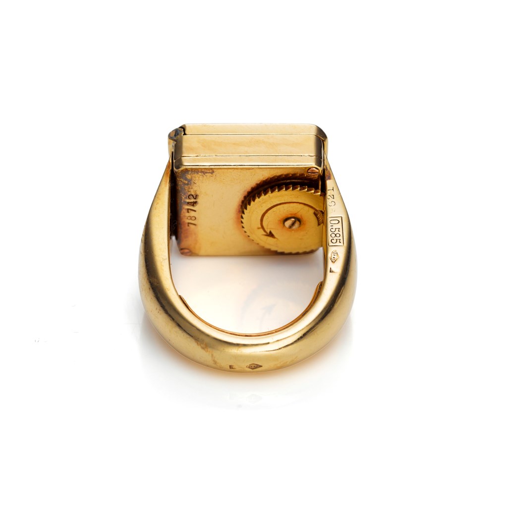 Cartier 14k Gold Ring Watch Christie S