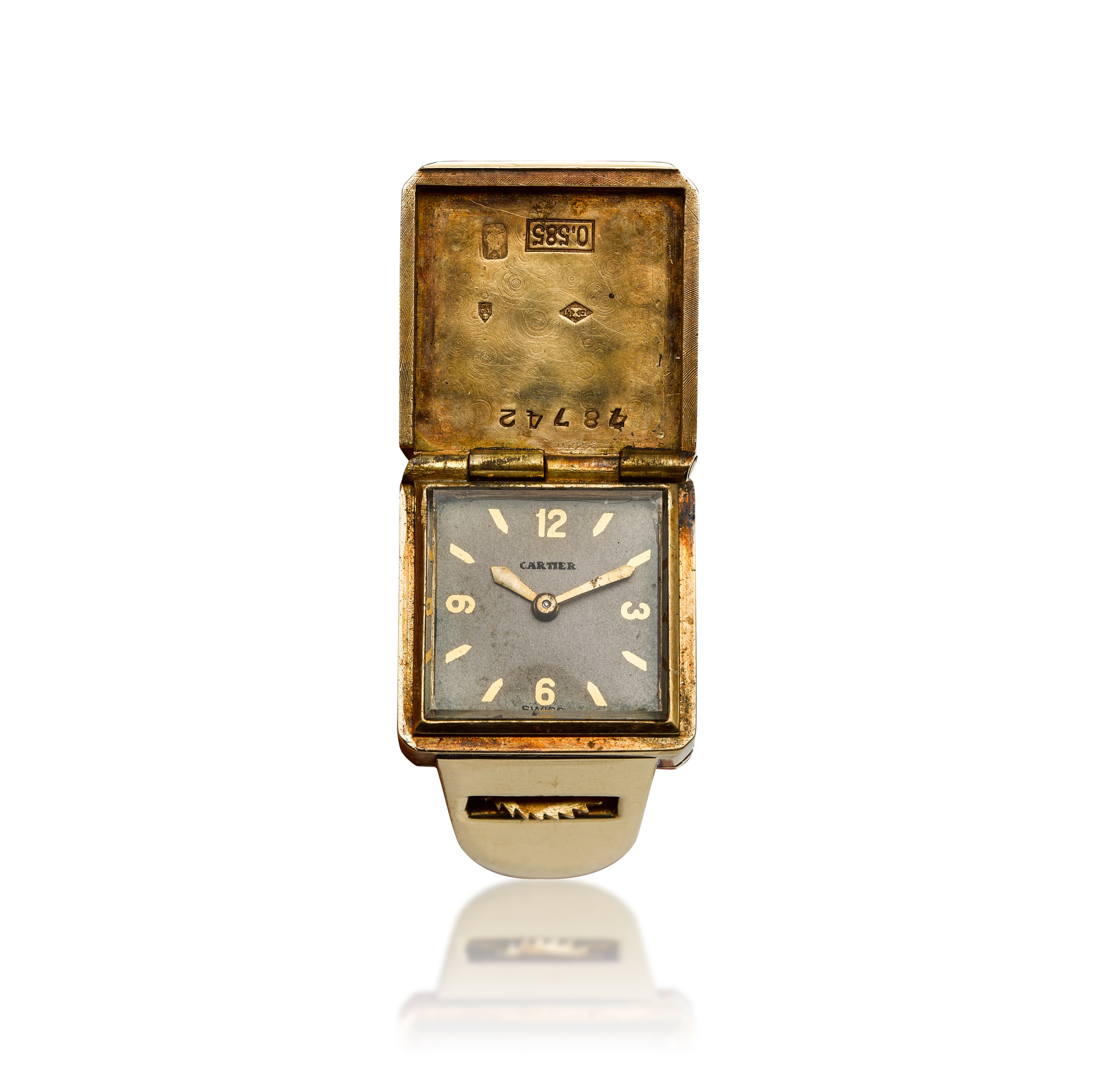 Cartier 14k Gold Ring Watch Christie S