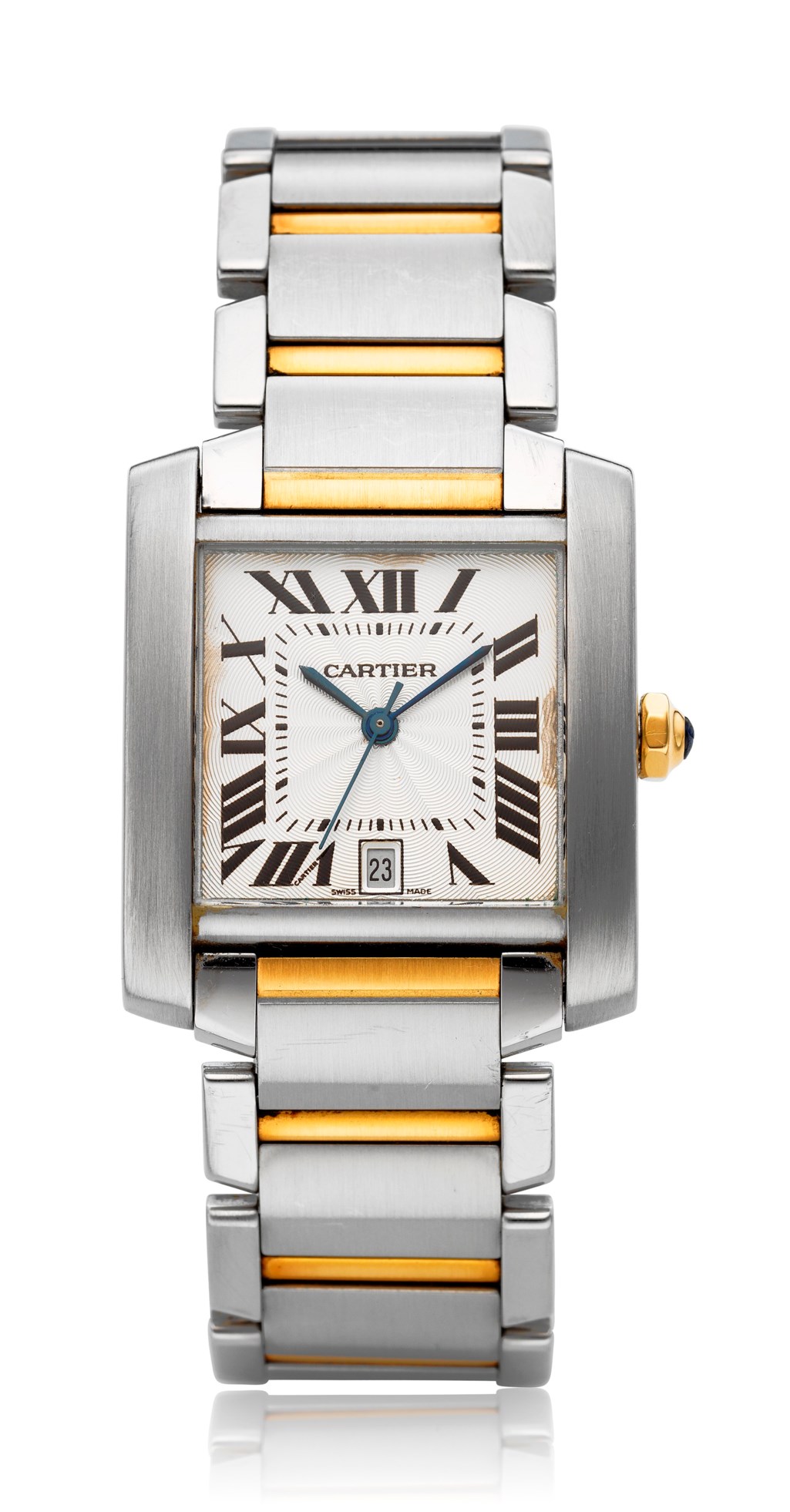 cartier two tone tank
