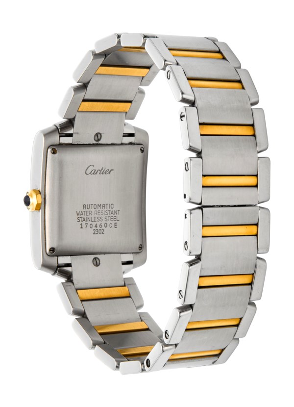cartier two tone tank