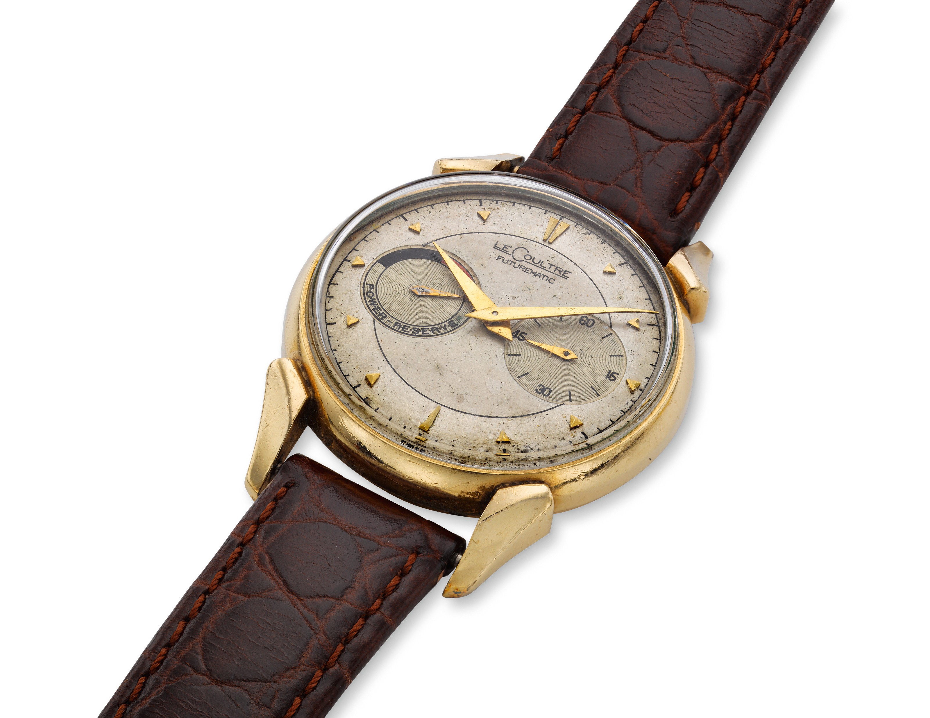 A SET OF TWO JAEGER-LECOULTRE WATCHES, A 10K FUTUREMATIC AND A