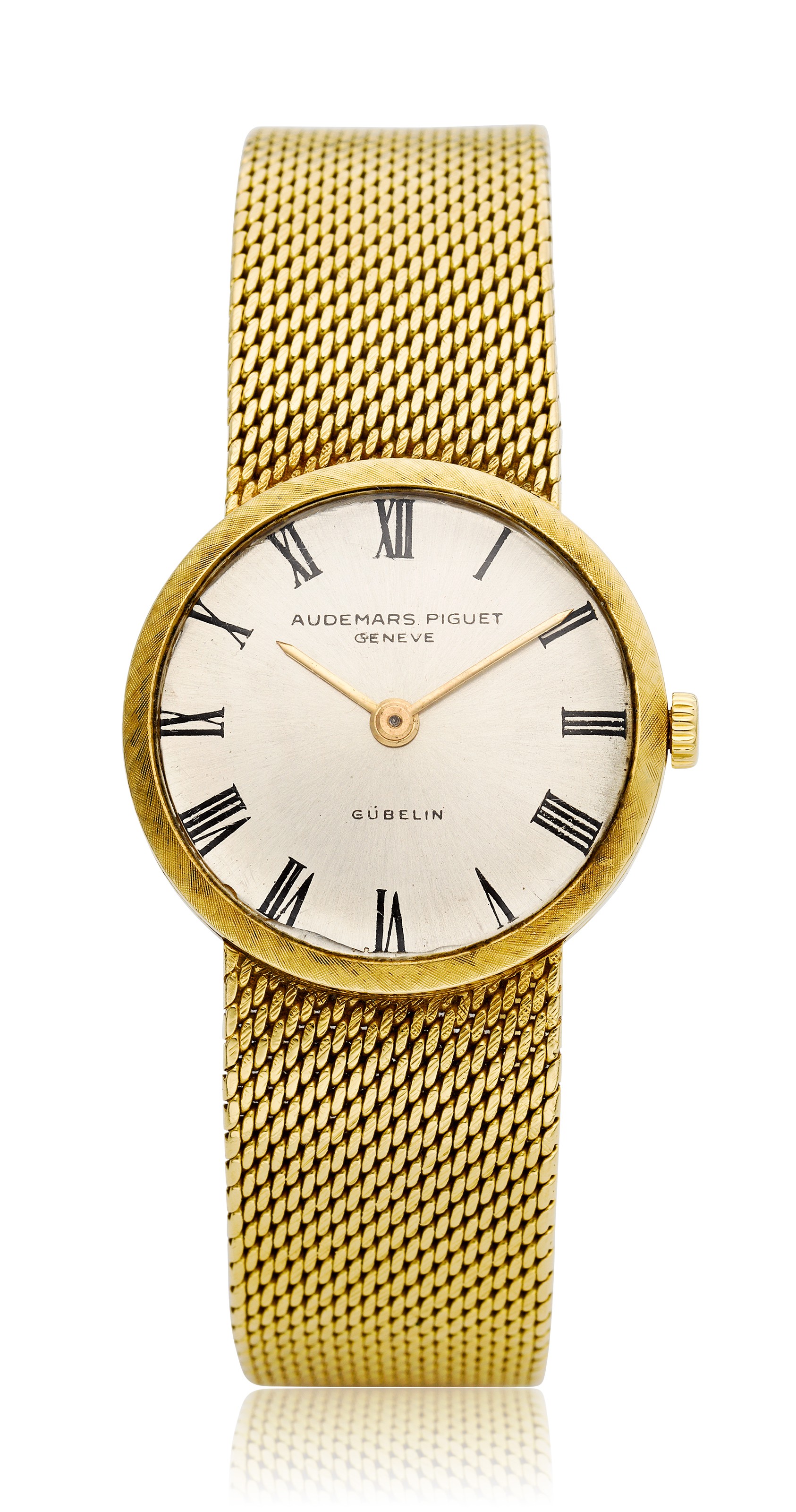 AUDEMARS PIGUET LADIES 18K BRACELET WATCH SIGNED GUBELIN