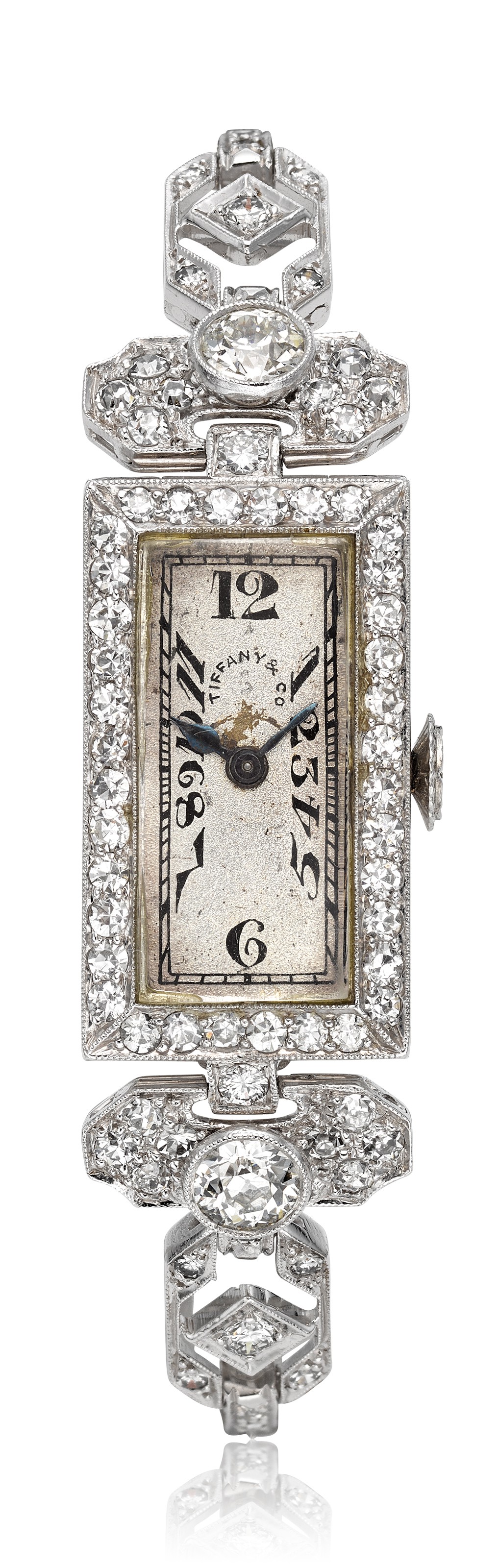 PATEK PHILIPPE FOR TIFFANY CO, LADIES' PLATINUM AND DIAMOND