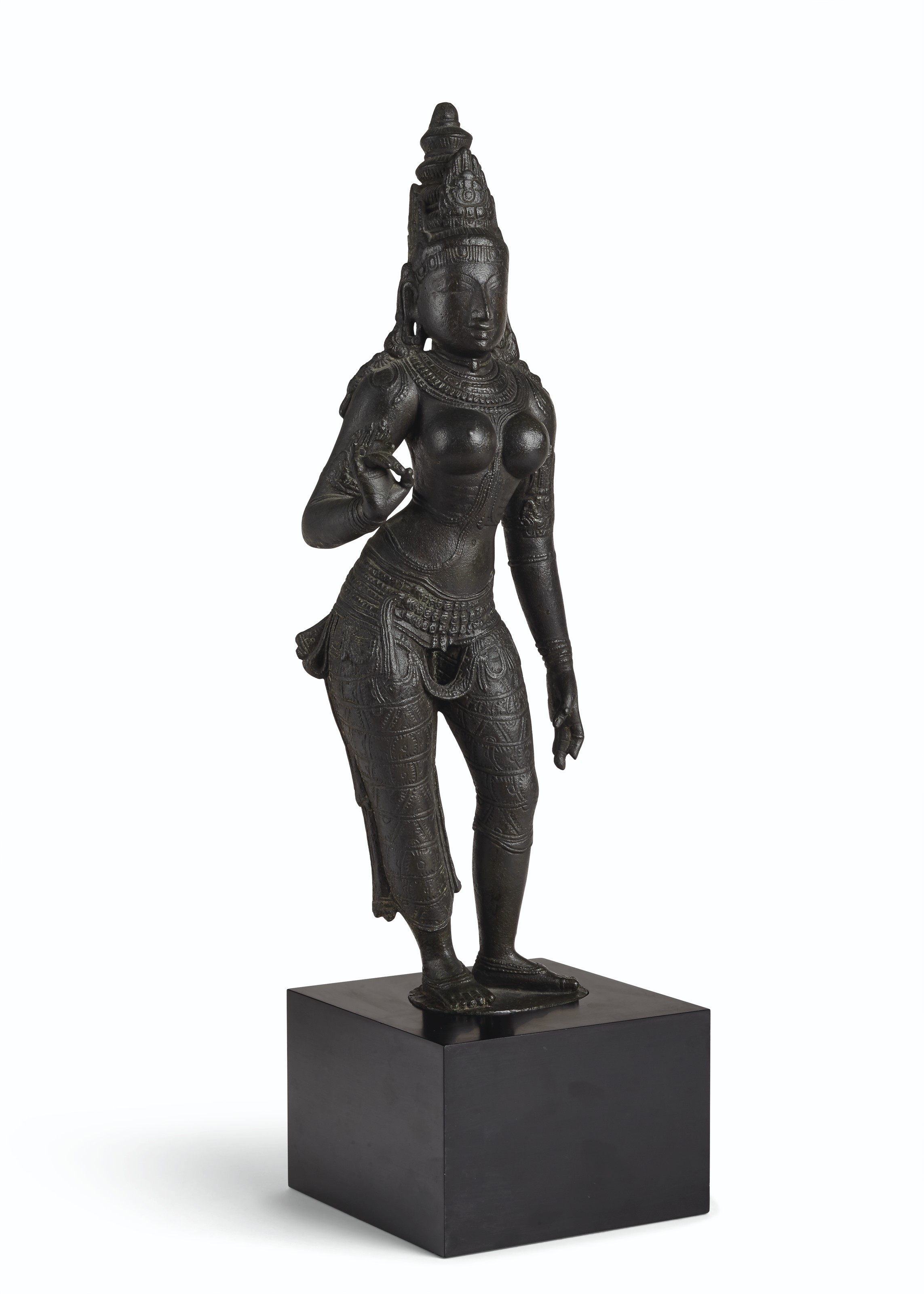 A BRONZE FIGURE OF UMA , SOUTH INDIA, TAMIL NADU, CHOLA PERIOD, 12TH