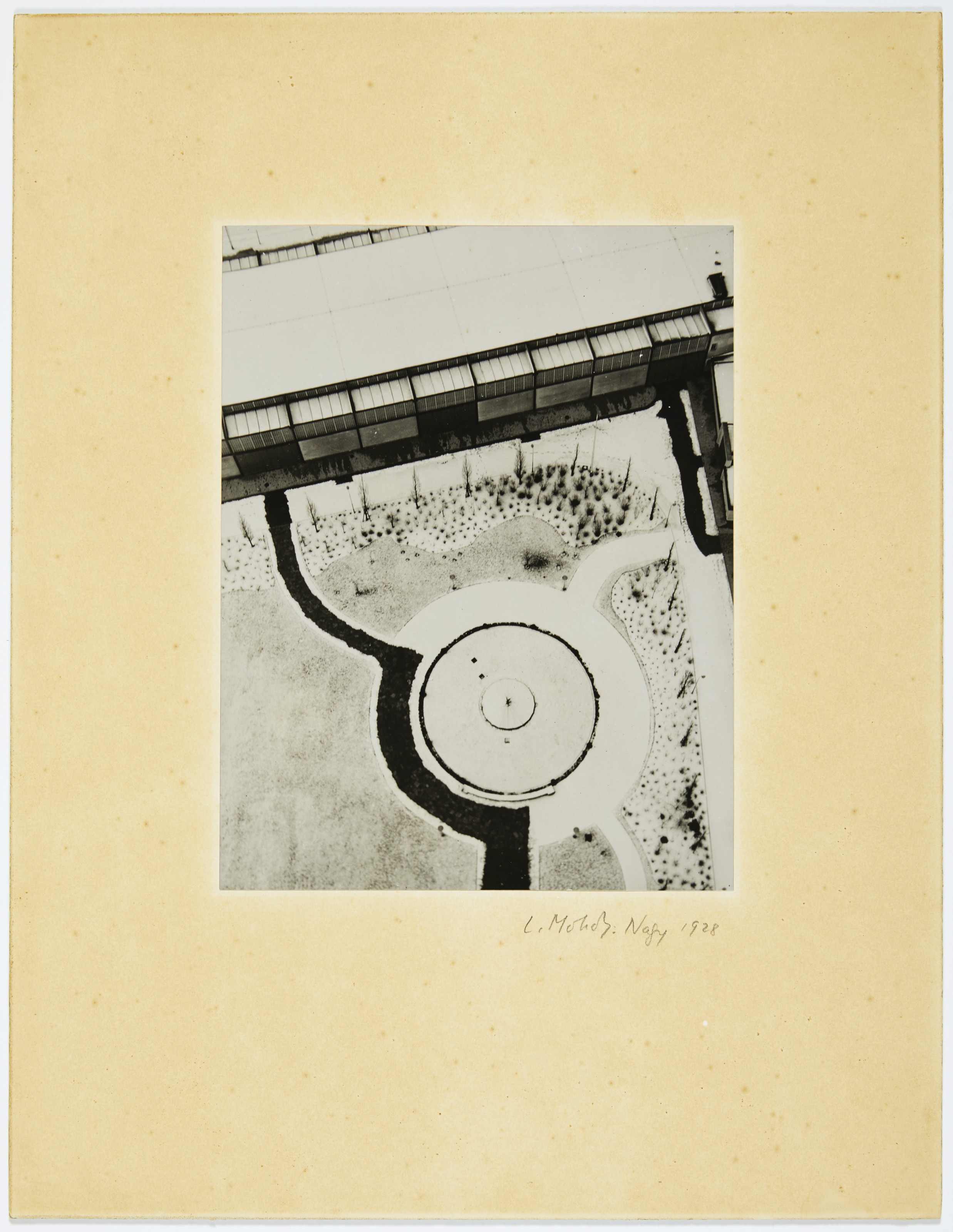 L&aacute;szl&oacute; Moholy-Nagy (1895&ndash;1946), From the Radio Tower, Berlin, 1928. Mount: 17&frac12; x 13&frac12;  in (44.5 x 34.2  cm). Sold for $275,000 on 2 October 2019 at Christie&rsquo;s in New York