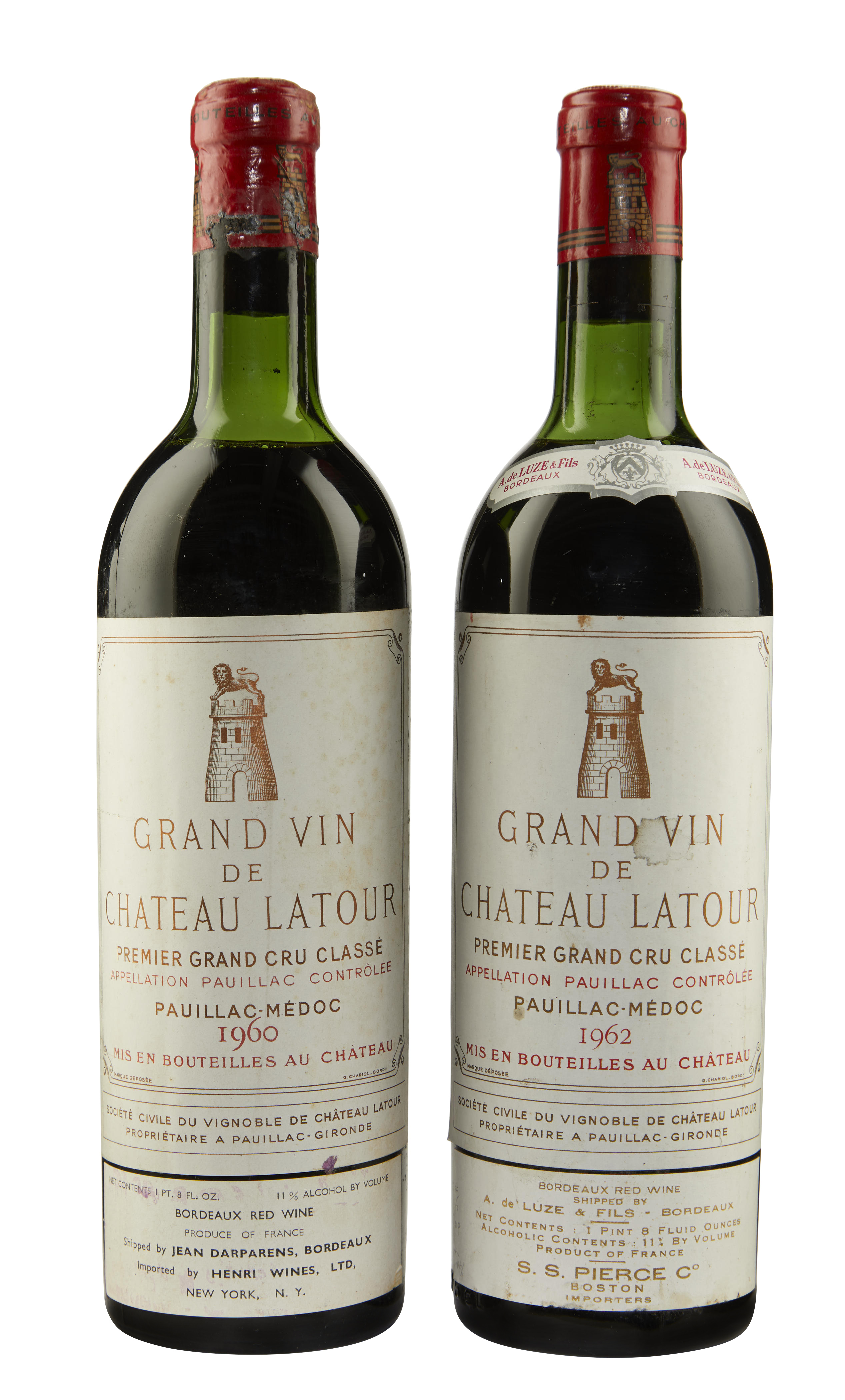 Château Latour 1960 and 1962, Château Latour | Christie’s