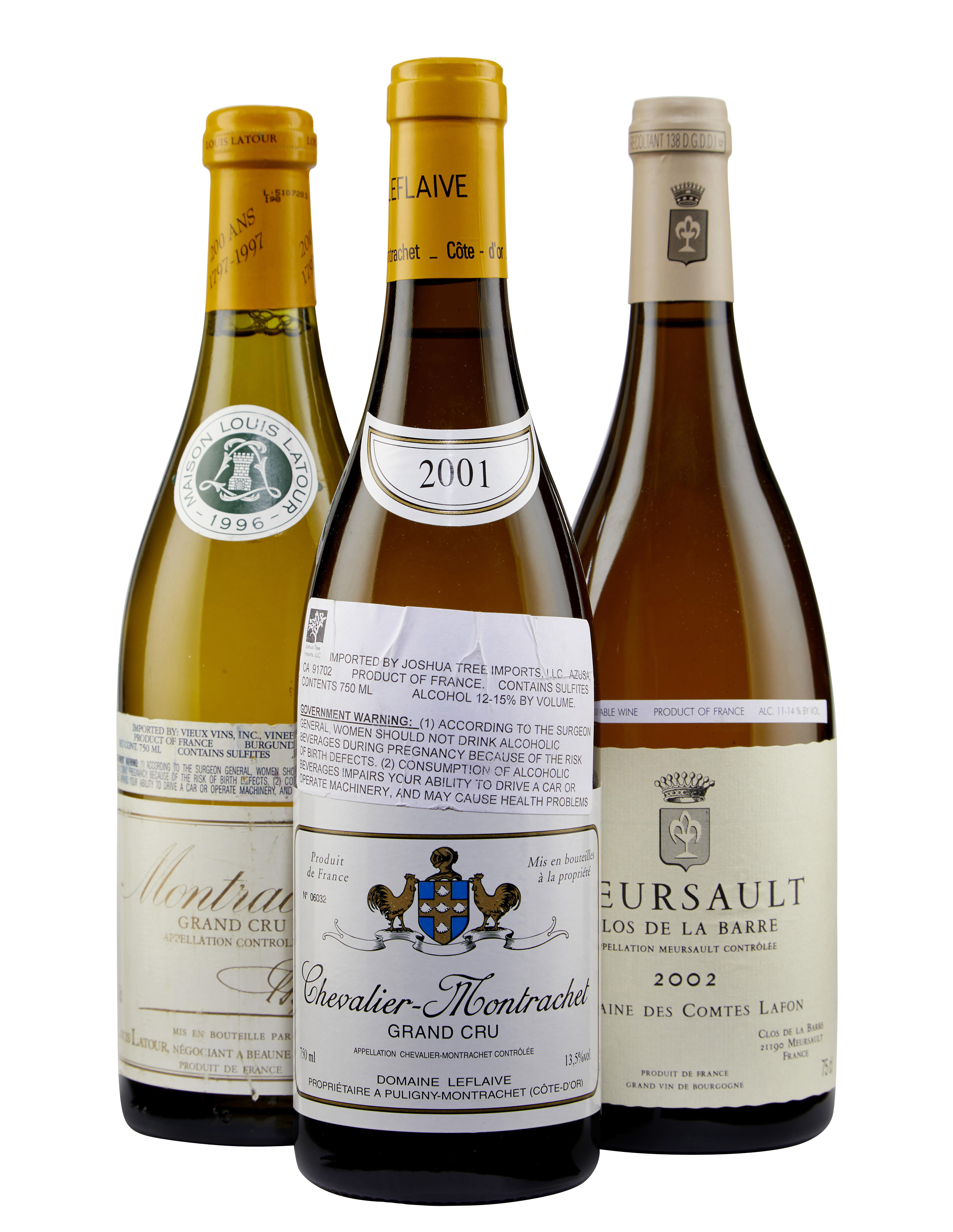 Mixed White Burgundy, Latour, Montrachet 1996 Christie’s