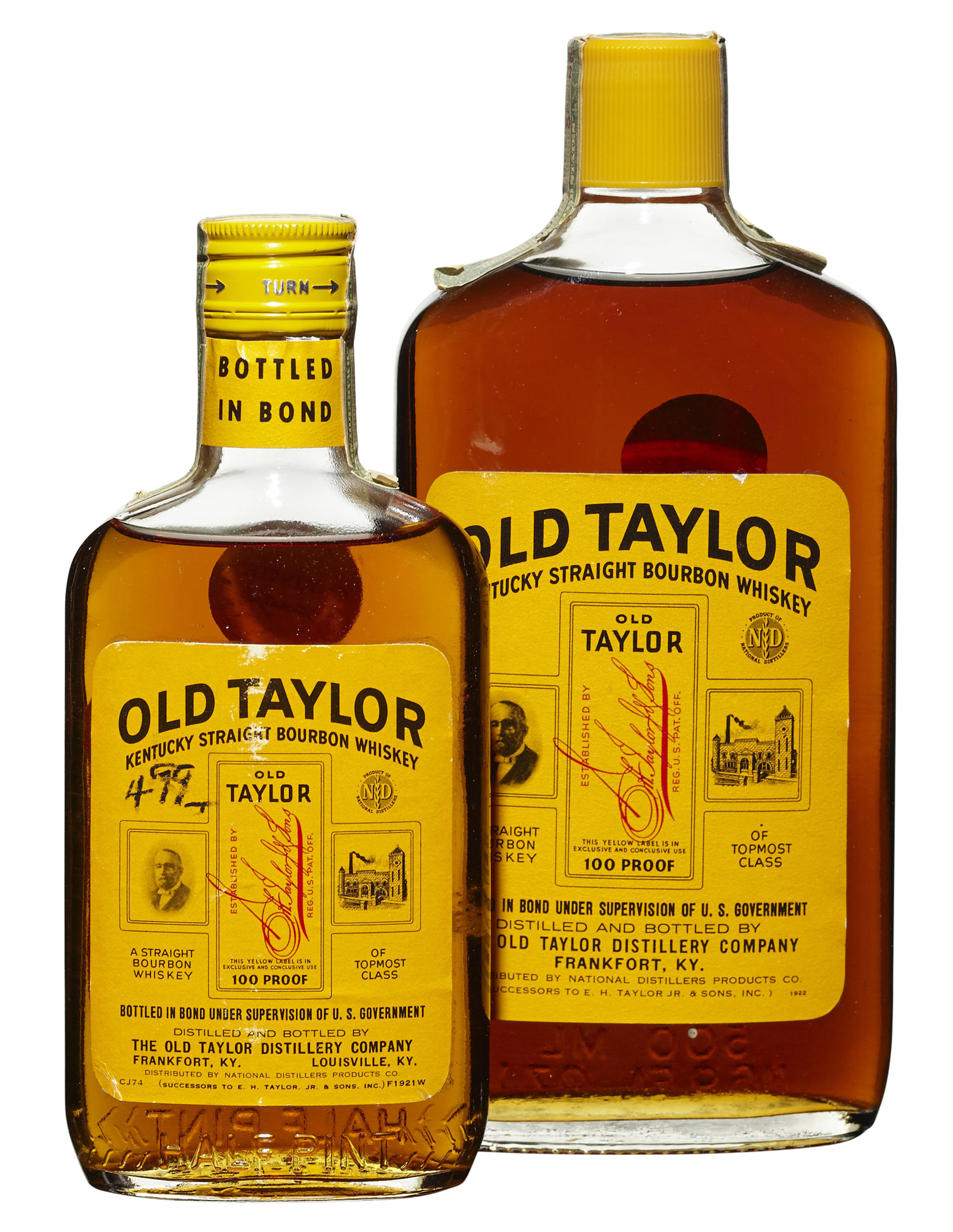 Mixed Old Taylor Kentucky Straight Bourbon Whiskey, Christie’s